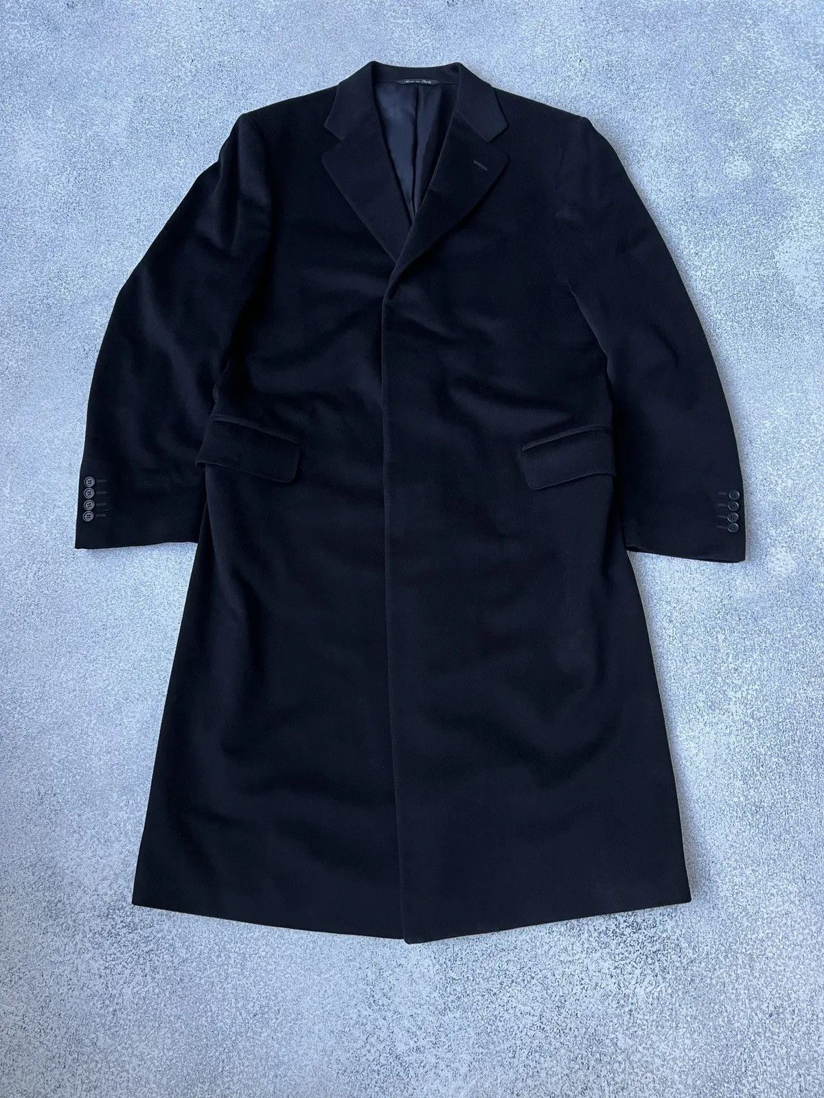 Canali × Vintage Vintage Canali Lana Cashmere Trench over coat luxury Size US L / EU 52-54 / 3 - 1 Thumbnail