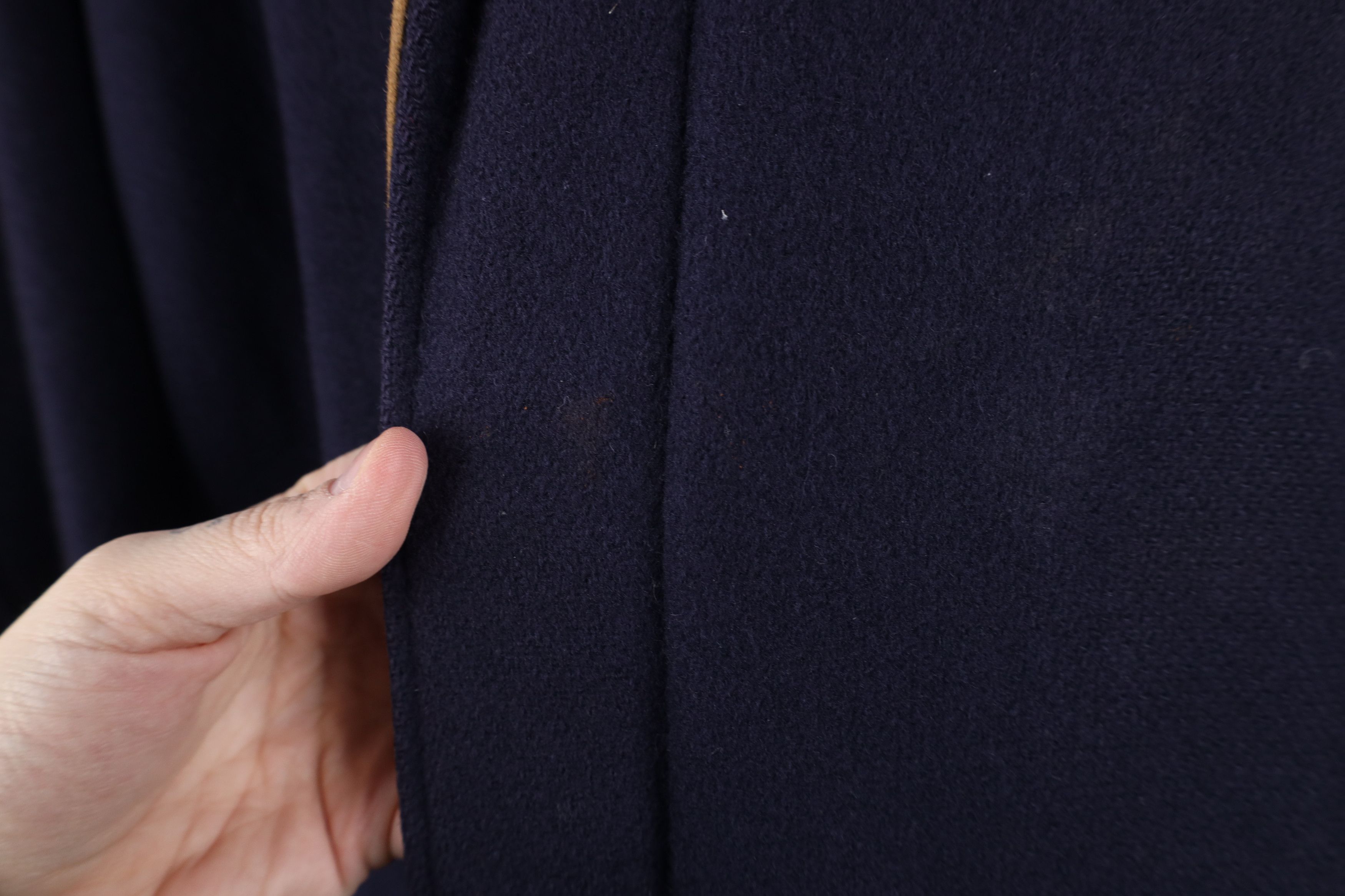 Vintage × Woolrich Woolen Mills Vintage 90s Woolrich Lined Wool Bomber Jacket Navy Blue USA Size US XL / EU 56 / 4 - 4 Thumbnail