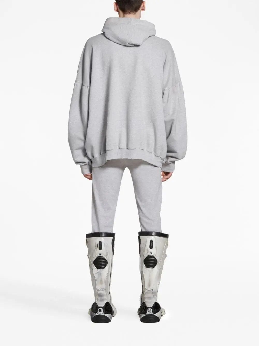 Balenciaga o1mt1gz0525 Be Kind Round Hoodie in Light Grey/Black Size US M / EU 48-50 / 2 - 3 Thumbnail