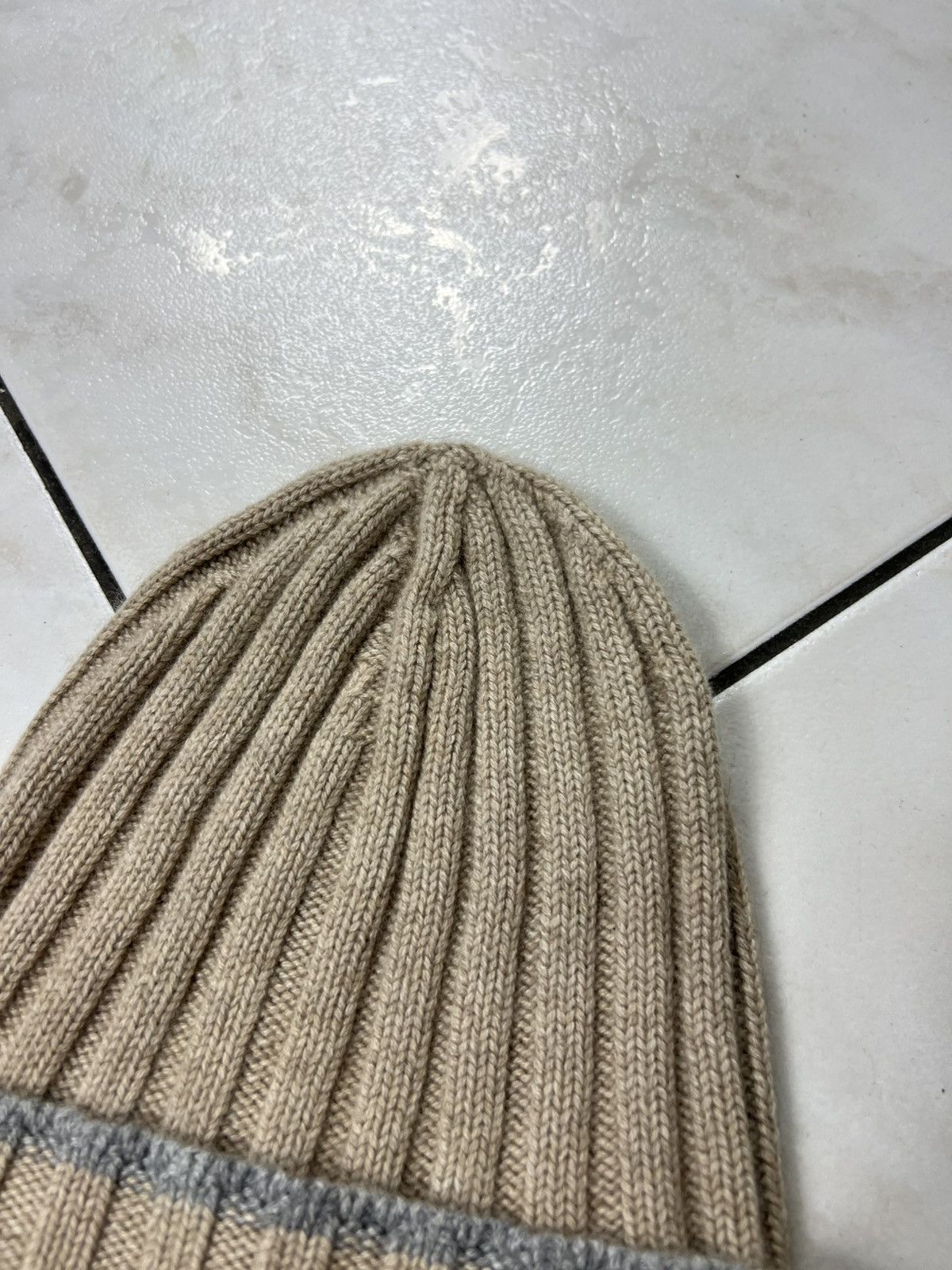 Brunello Cucinelli Brunello Cucinelli 100% cashmere ribbed knit beanie hat cap Size ONE SIZE - 4 Thumbnail