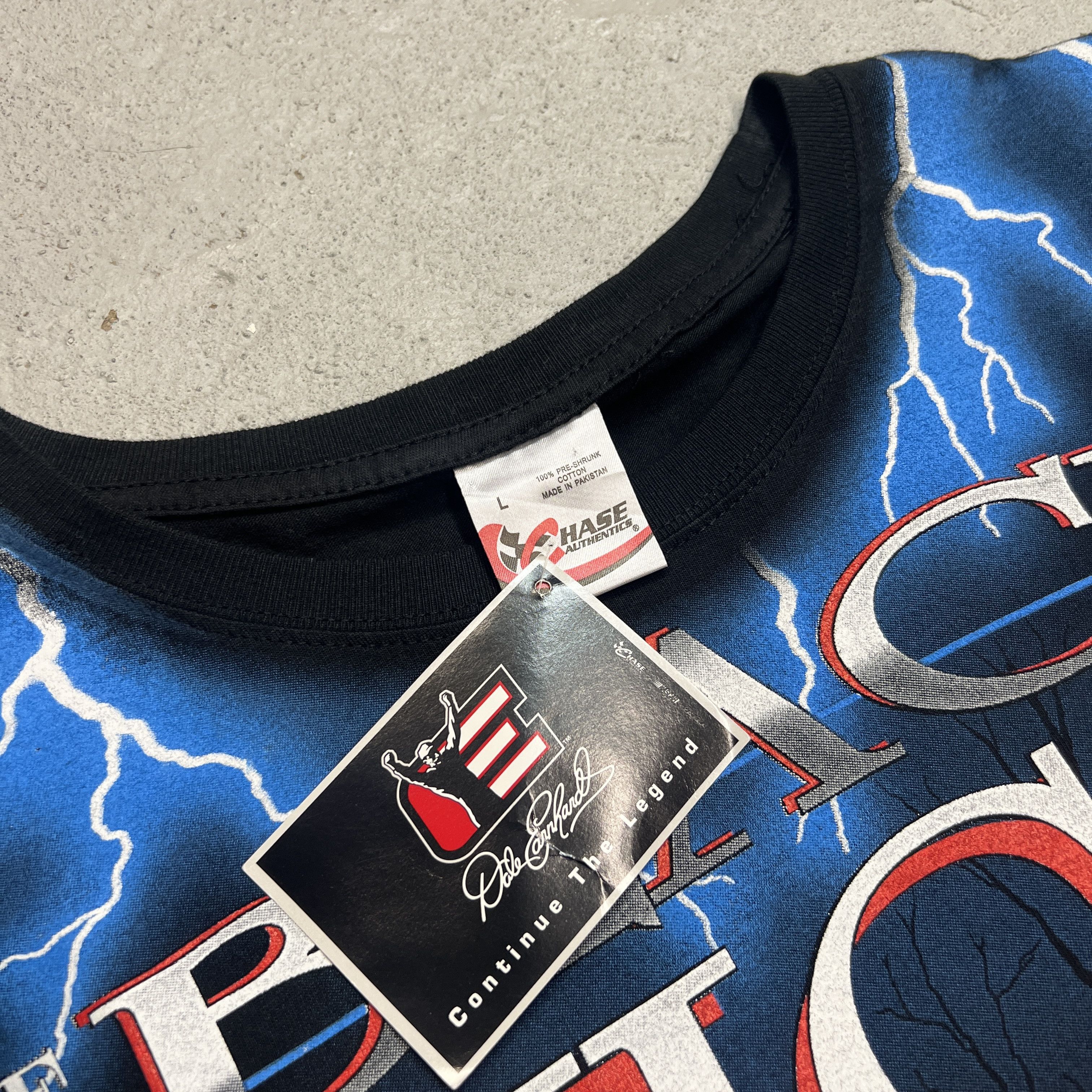 Chase Authentics × Vintage Chase Nascar Racing 90s The Black Knight Dale Earnhardt Tee Size US L / EU 52-54 / 3 - 5 Thumbnail