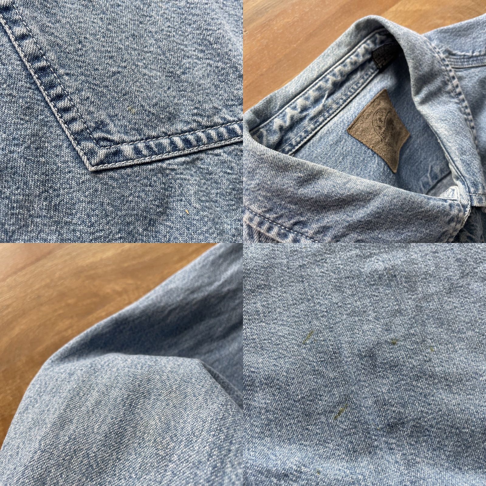Gap VINTAGE Gap Denim Shirt Mens XL Button-Down Blue Jeans Grunge 90s Y2K Casual Workwear Baggy Relaxed Pocketed Cotton Denim Button-Up shirts Size US XL / EU 56 / 4 - 8 Thumbnail
