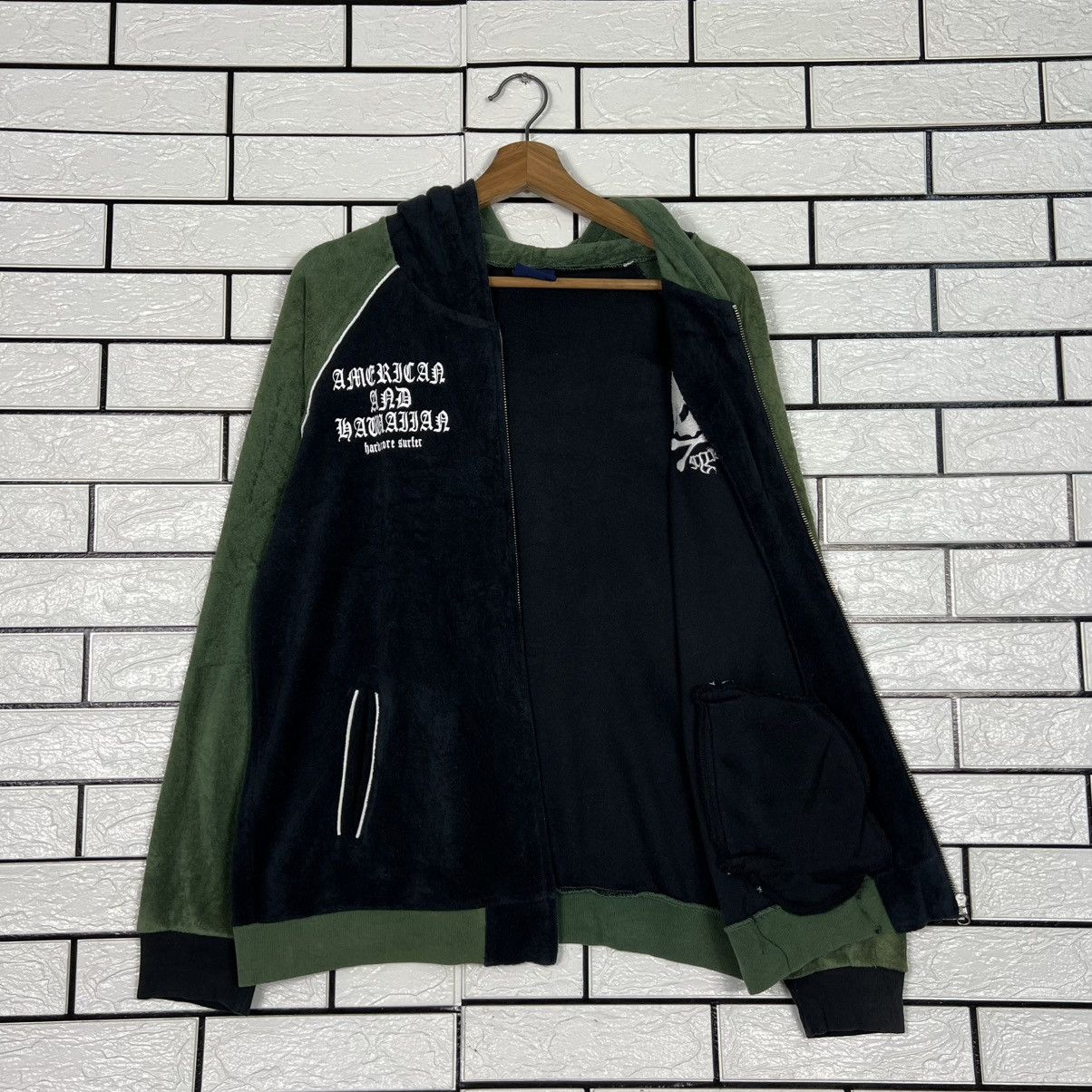 Vintage AMERICAN AND HAWAIIAN Hard Core Surfer Hoodies #4108-C187 Size US L / EU 52-54 / 3 - 13 Thumbnail