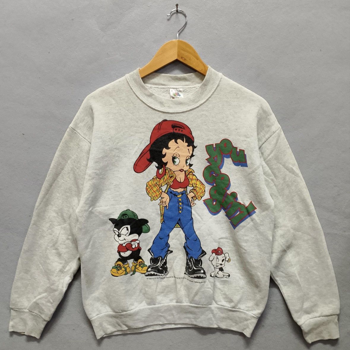 Vintage Vintage 1993 Betty Boop “You Wish” Sweatshirt Size US M / EU 48-50 / 2 - 1 Thumbnail