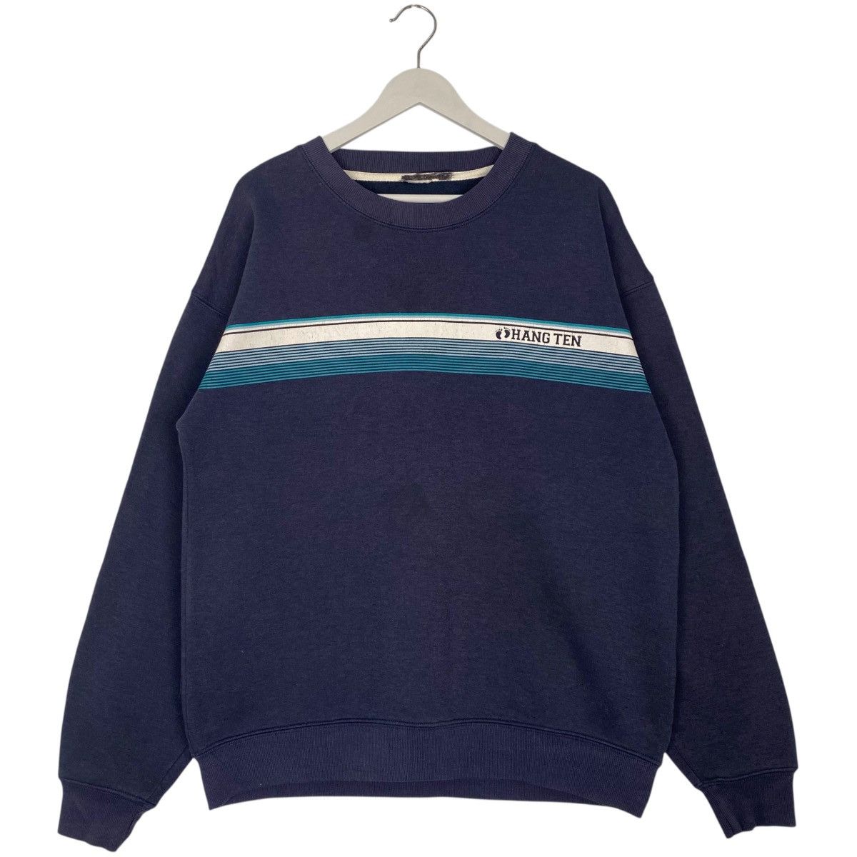 Vintage Vintage Hang Ten Surf Sweatshirt Crewneck Blue Size L Size US L / EU 52-54 / 3 - 1 Thumbnail
