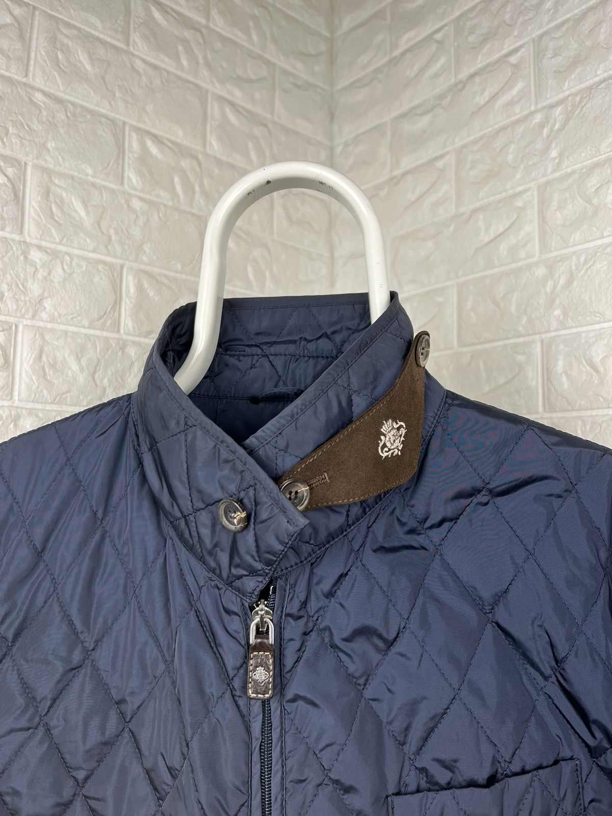 Luigi Borrelli Luigi Borrelli Napoli Quilted Jacket Size US L / EU 52-54 / 3 - 5 Thumbnail