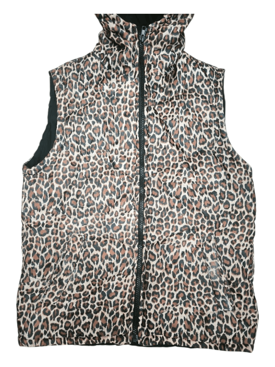 Beams Japan × Beams Plus × Japanese Brand Sleeveles Coat Vest Hoodie Beams leopard Size M / US 6-8 / IT 42-44 - 4 Thumbnail