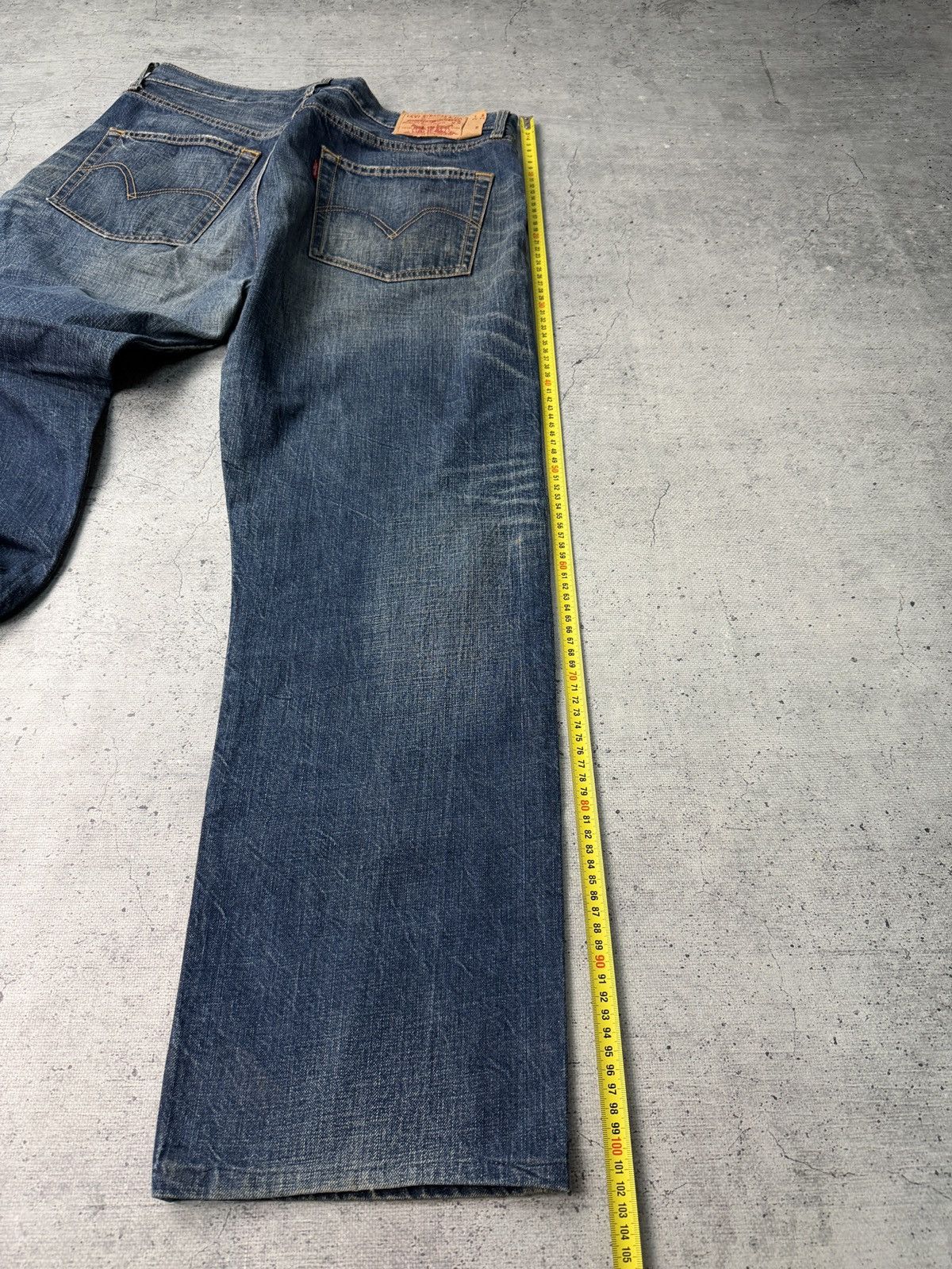 Levi's 🔥Y2K VINTAGE LEVIS 501 DISTRESSED RIPPED DENIM JEANS 00s🔥 Size US 34 / EU 50 - 10 Thumbnail