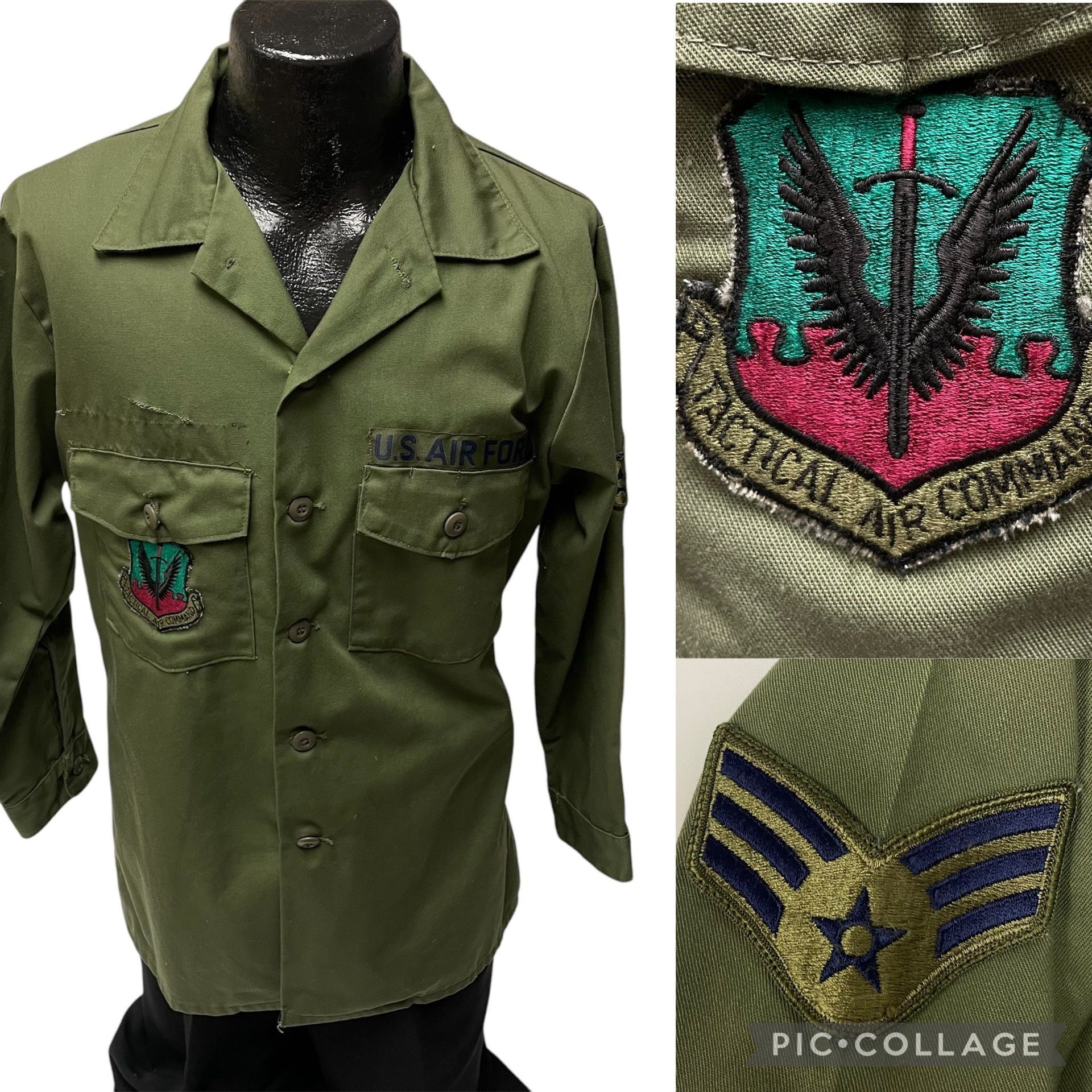 Other Vtg Selma TACTICAL AIR Command US Air Force Military Shirt Size US XL / EU 56 / 4 - 1 Thumbnail