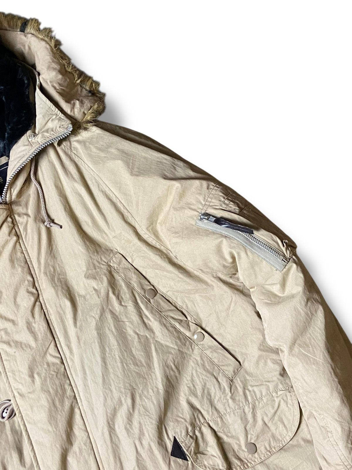 Alpha Industries × Japanese Brand × Vintage Alpha Industries Inc. N-3B Fur Hooded Jacket (125) Size US M / EU 48-50 / 2 - 8 Thumbnail