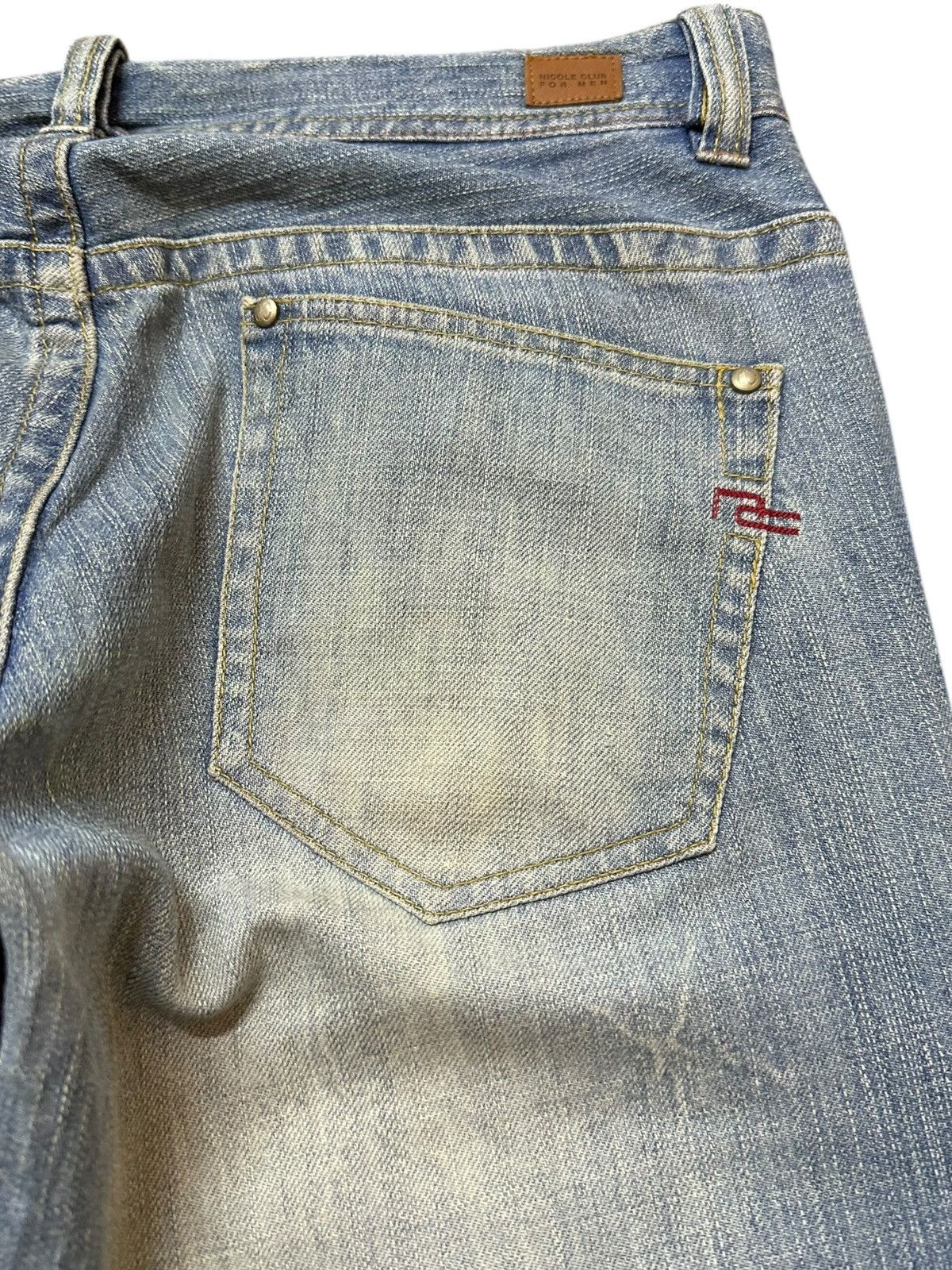 Who Decides War Vintage Nicole Club For Men Red Flower Printed Denim Size US 32 / EU 48 - 10 Thumbnail