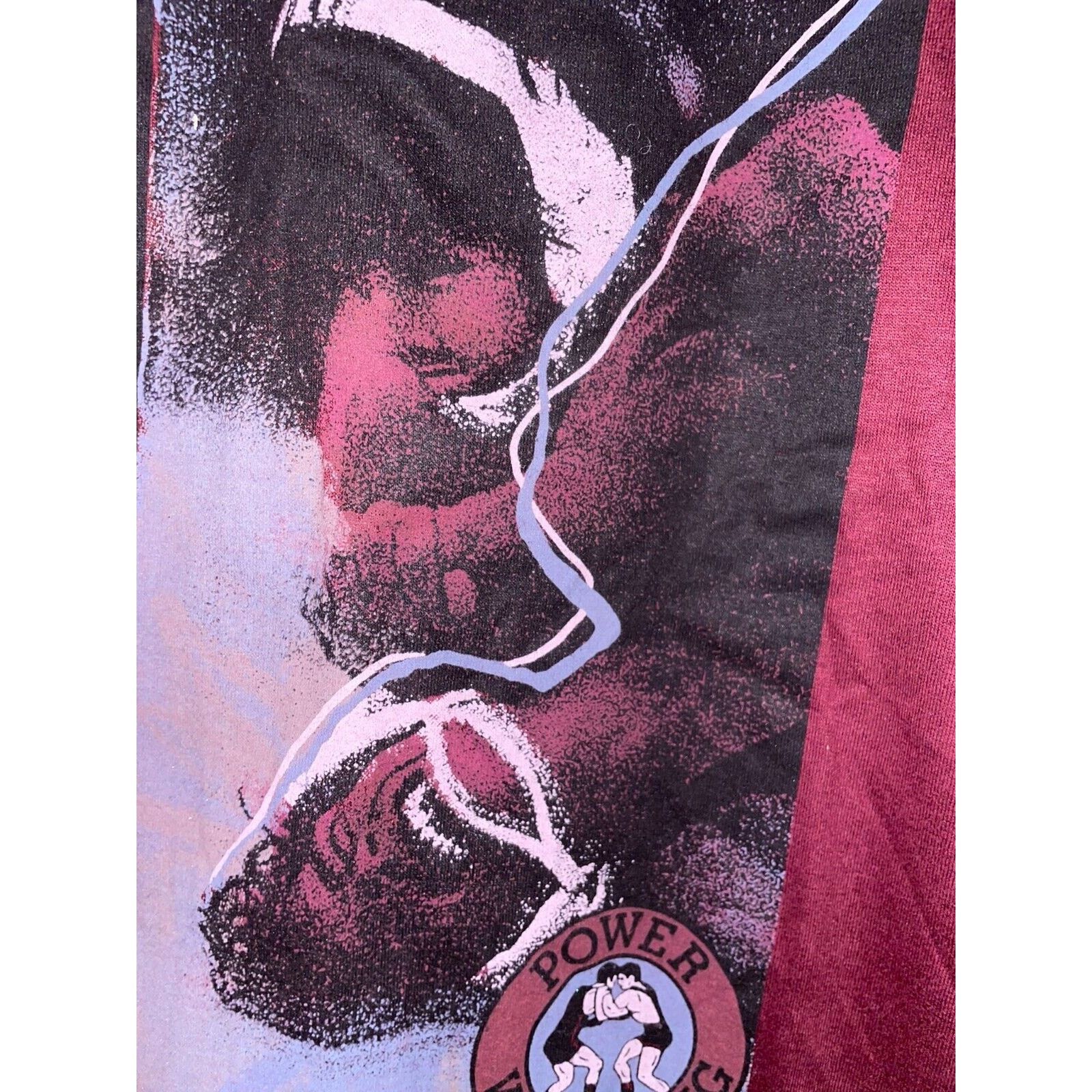 Jerzees Vintage Power Wrestling Shirt Jerzees Takedown Red Tee 90s S Size US S / EU 44-46 / 1 - 7 Thumbnail