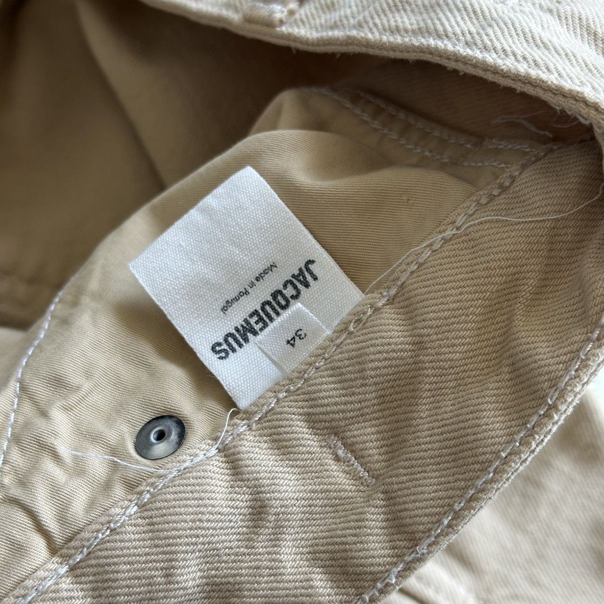 Jacquemus JACQUEMUS Beige Loose Fit Denim Pants Size US 34 / EU 50 - 5 Thumbnail