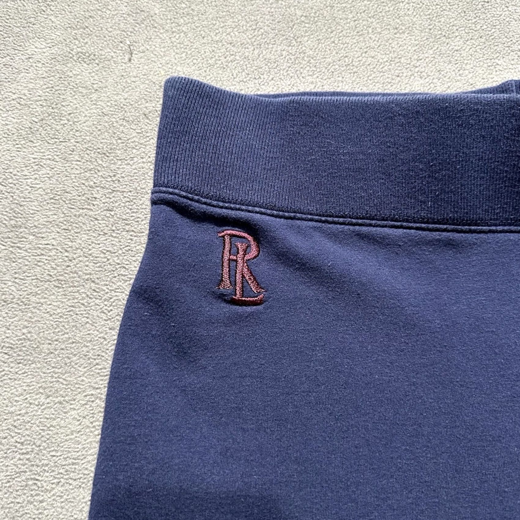 Ralph Lauren Ralph Lauren Sweatpants Womens Medium Navy Blue Wide-Leg Fleece Logo Lounge EUC Size 32" / US 10 / IT 46 - 7 Thumbnail