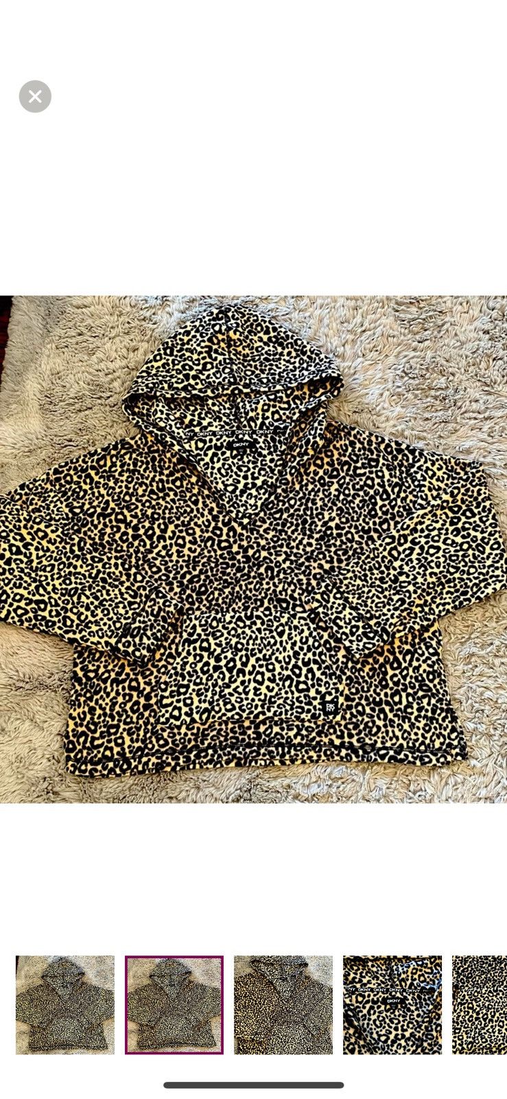 DKNY DKNY CHEETAH HOODIE Size XL / US 12-14 / IT 48-50 - 2 Thumbnail