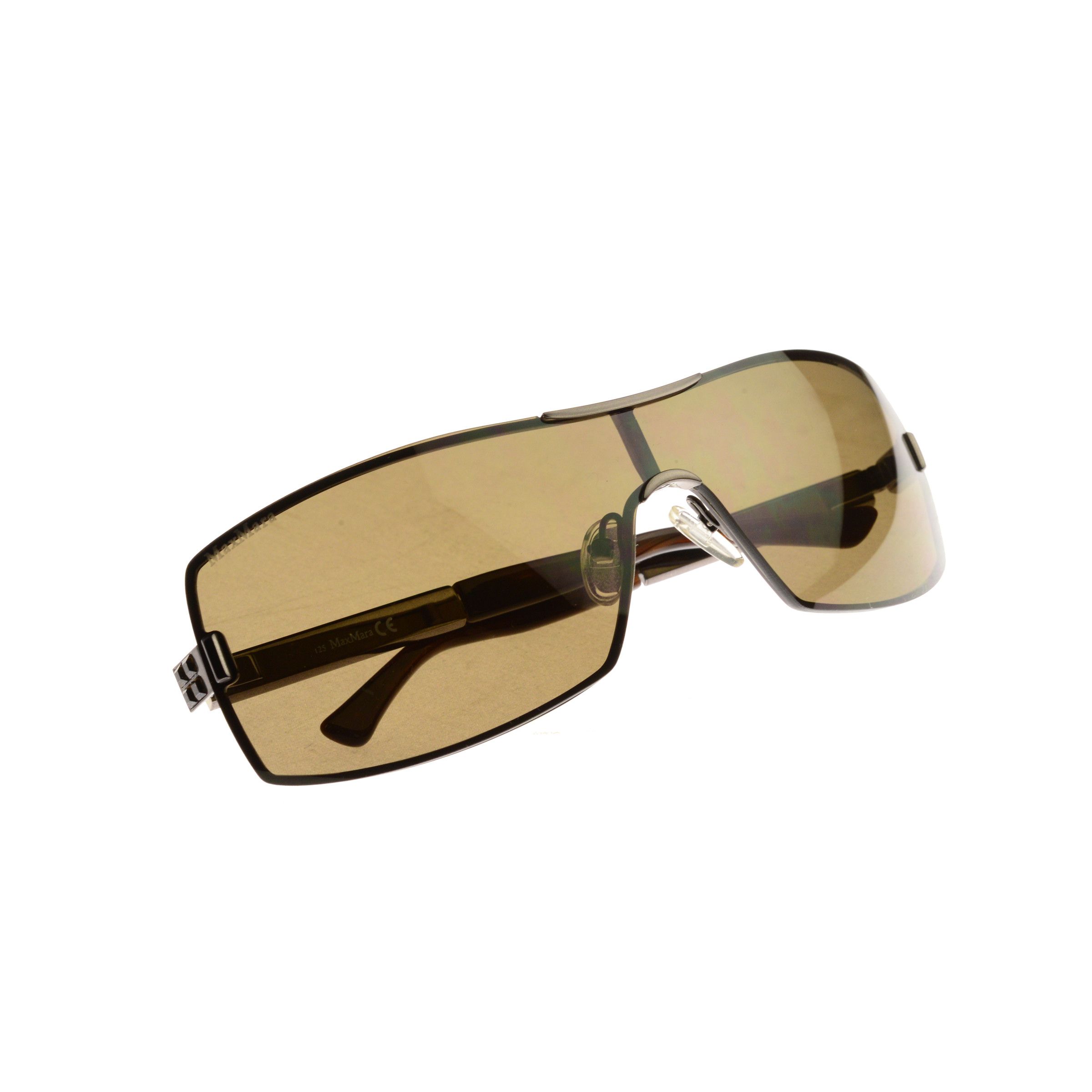 Max Mara Max Mara '00s Brown Gems Oversized Sunglasses Size ONE SIZE - 4 Thumbnail