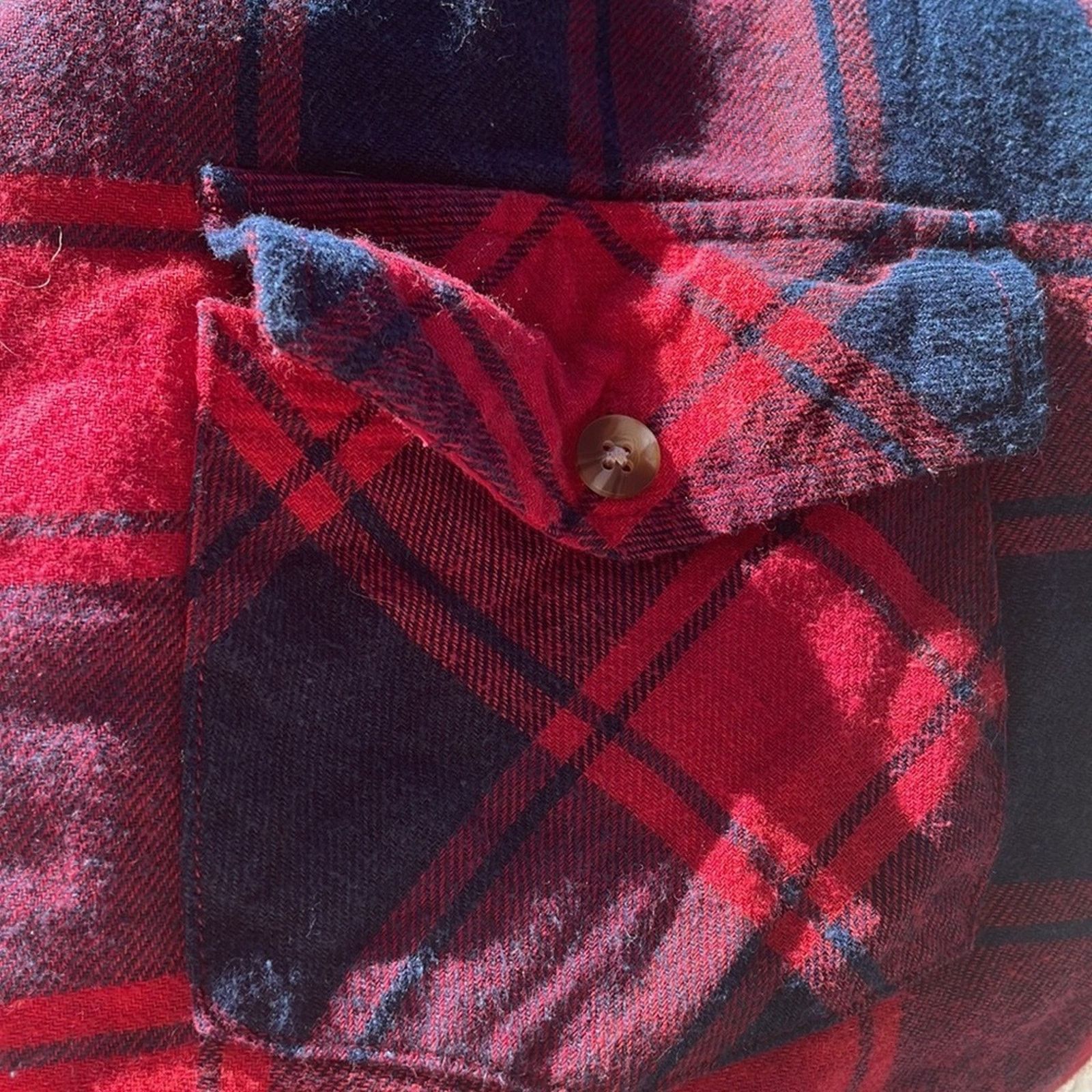 Other Alexander Del Rossa Red Plaid Flannel Shirt Size Large Size US L / EU 52-54 / 3 - 13 Thumbnail