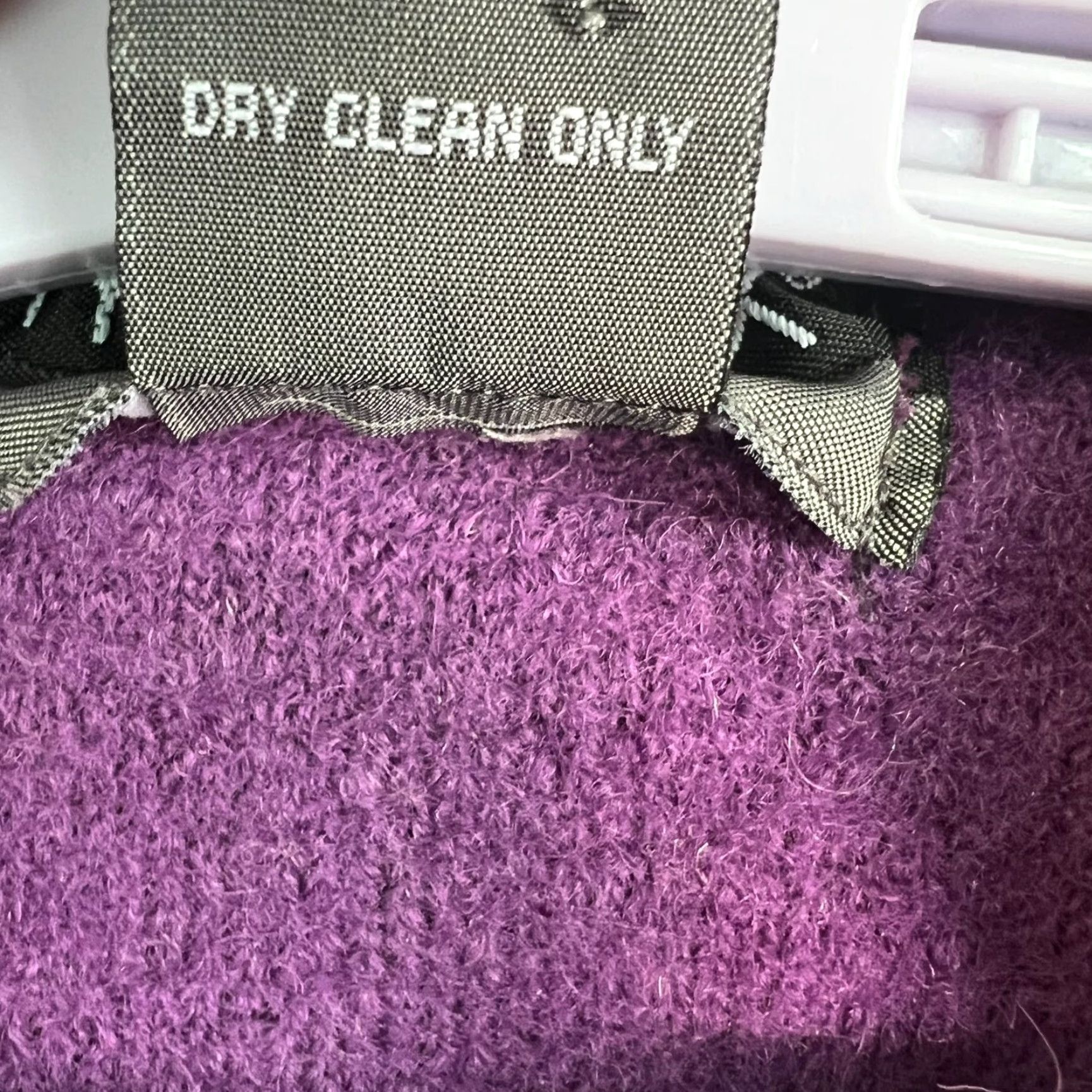 Vintage VINTAGE Moviveaux Jacket Womens PS Purple 100% Wool Open Mid-Length Long Sleeve Classic Fit Australia 90s Designer Size S / US 4 / IT 40 - 5 Thumbnail