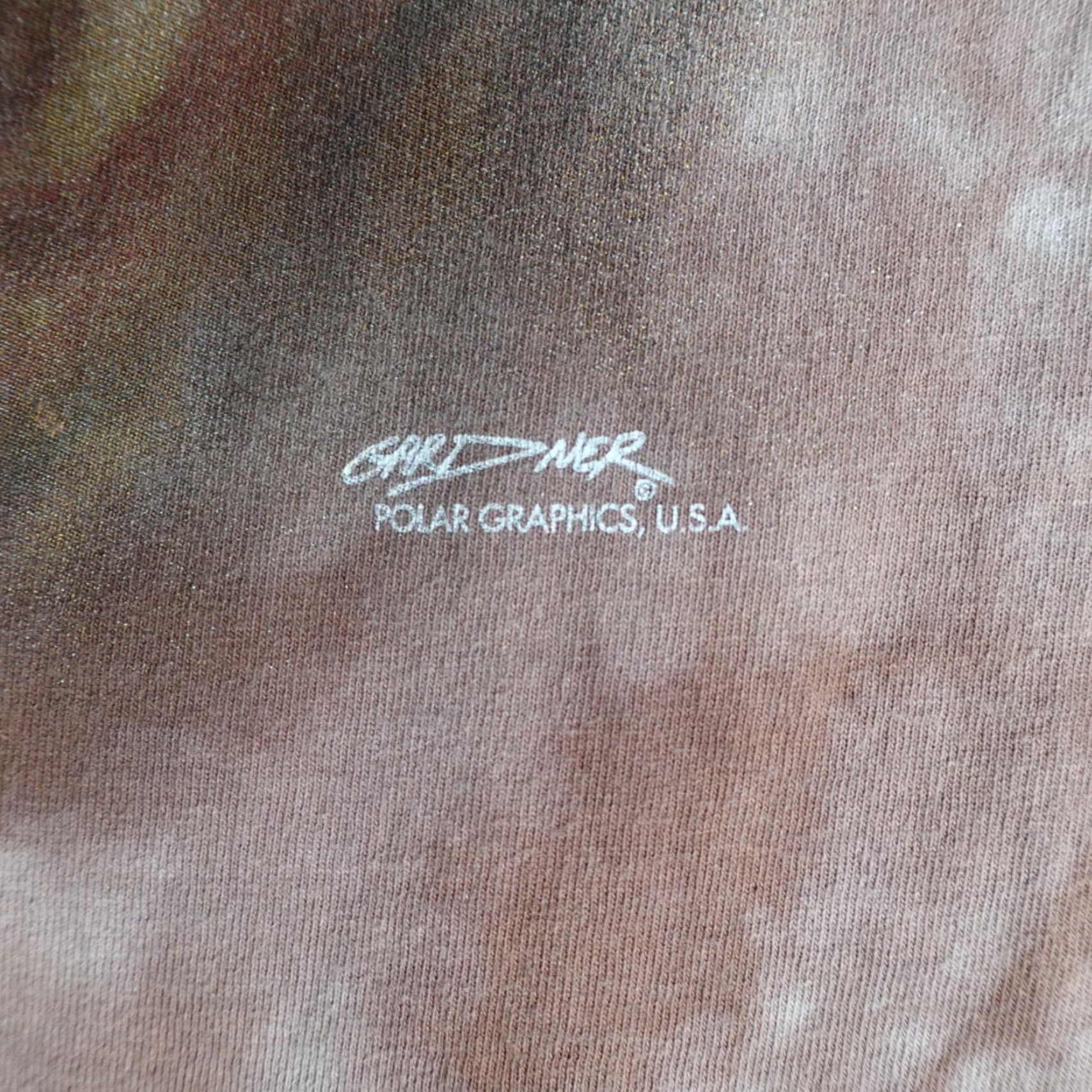Vintage VINTAGE American Vintage Texas Shirt L Mens Brown Crew Neck Short Sleeve Tie Dye Horses USA 90s Group Graphic Print T-Shirt Size US L / EU 52-54 / 3 - 2 Thumbnail