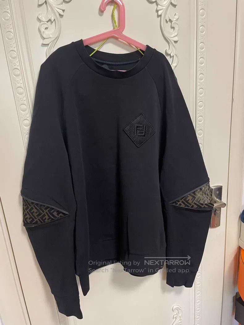 Fendi Fendi Black Net Hoodie Size L / US 10 / IT 46 - 3 Thumbnail