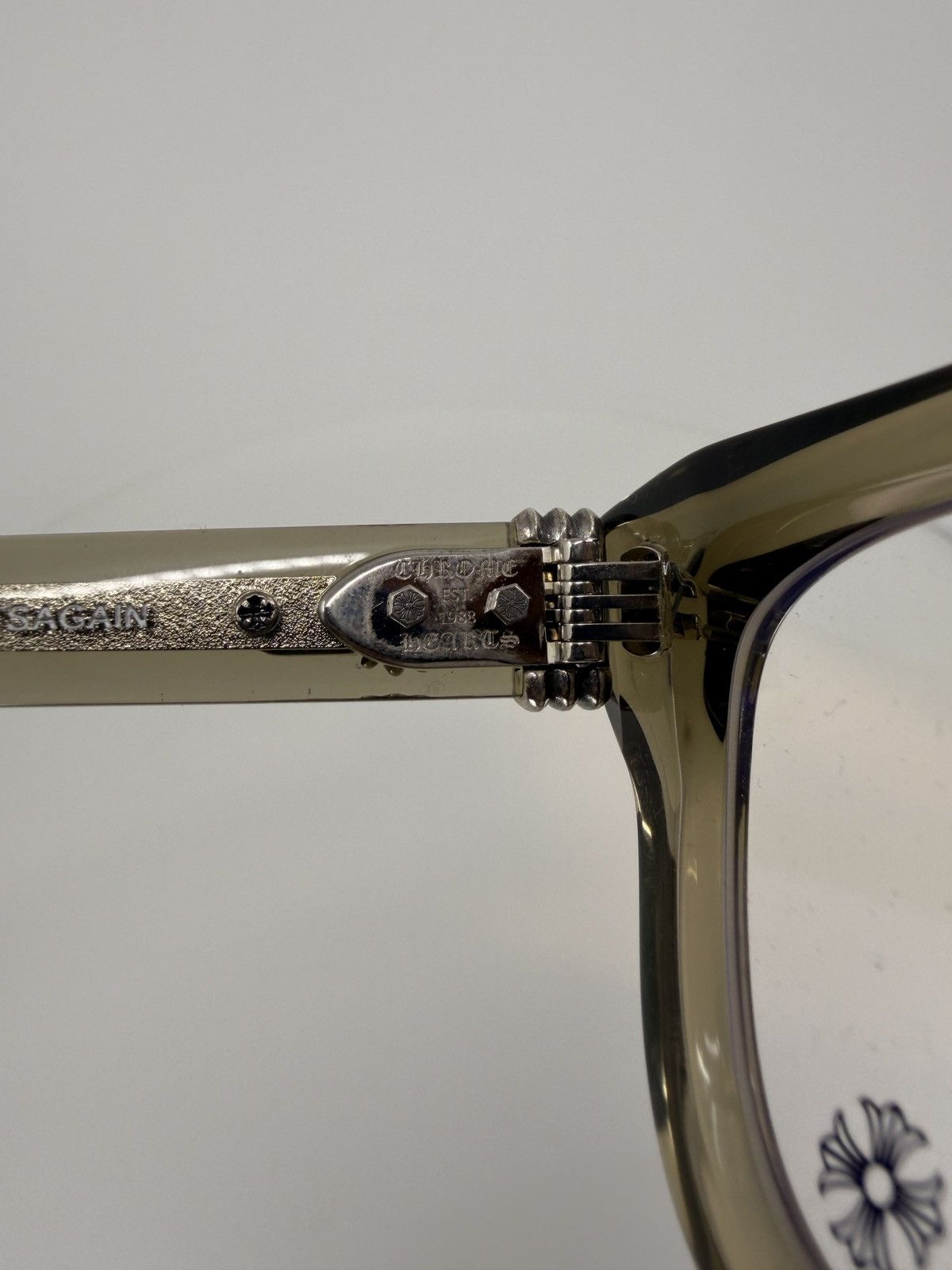 Chrome Hearts Chrome Hearts Trititsagain Army/Silver Glasses Size ONE SIZE - 3 Thumbnail