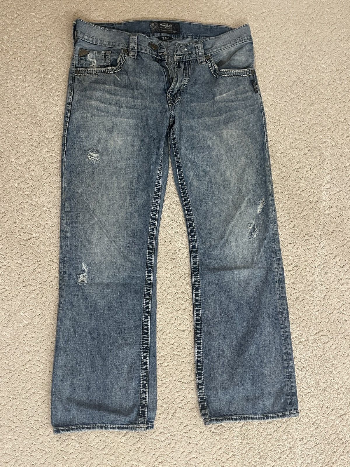 Silver Jeans Co. Men’s Silver Jeans Co Zac Relaxed Fit Jeans Size US 33 - 5 Thumbnail