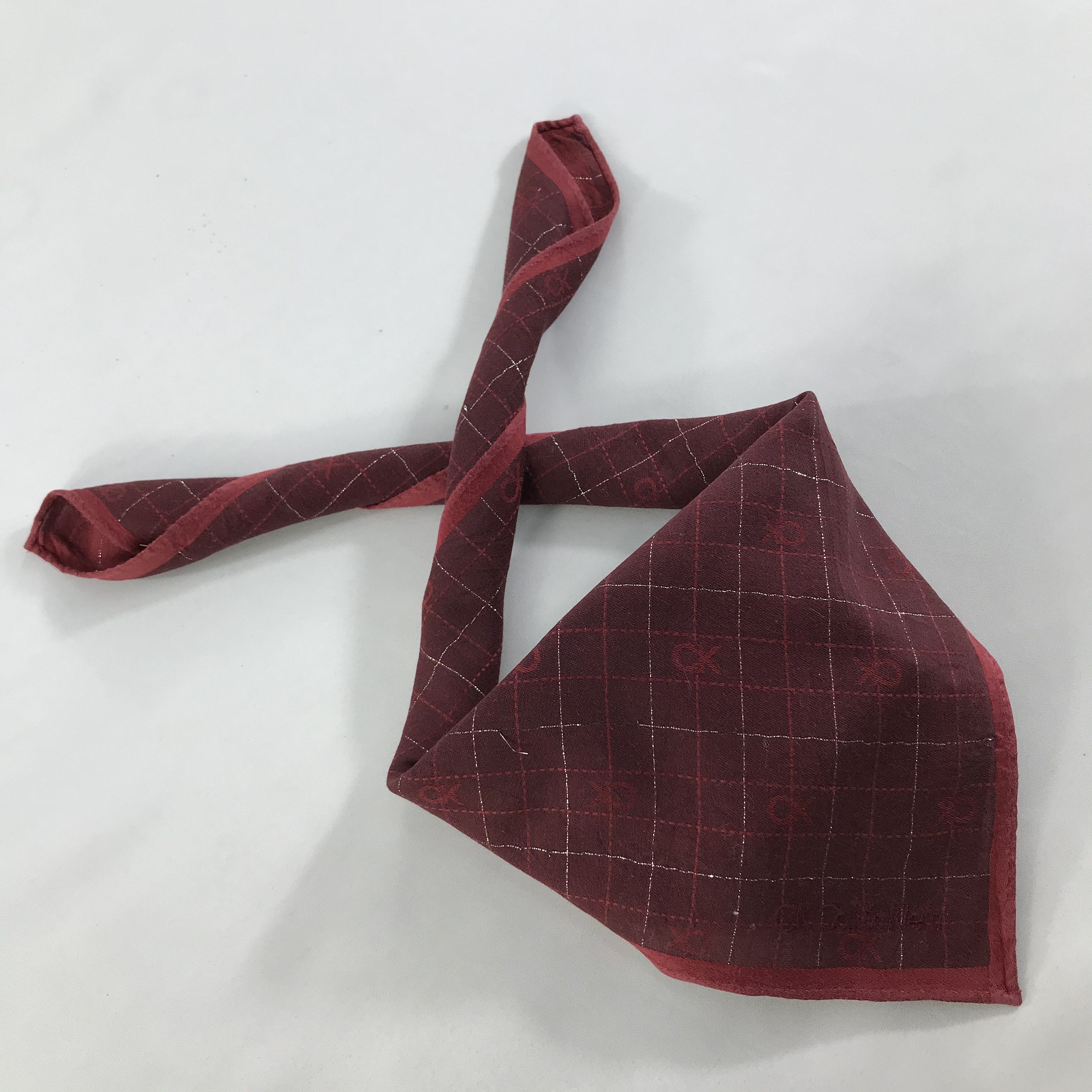 Calvin Klein × Vintage Calvin Klein Bandana / Handkerchief / Neckerchief - S1548 Size ONE SIZE - 4 Thumbnail