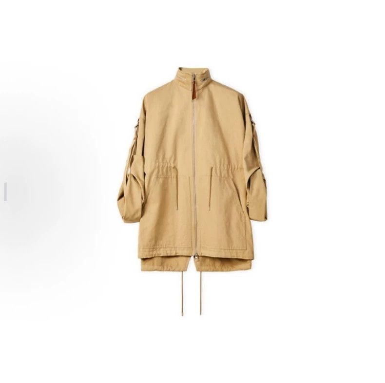Loewe Loewe A cotton and linen overcoat with a hooded pike coat Size 4XL / US 24-26 - 3 Thumbnail
