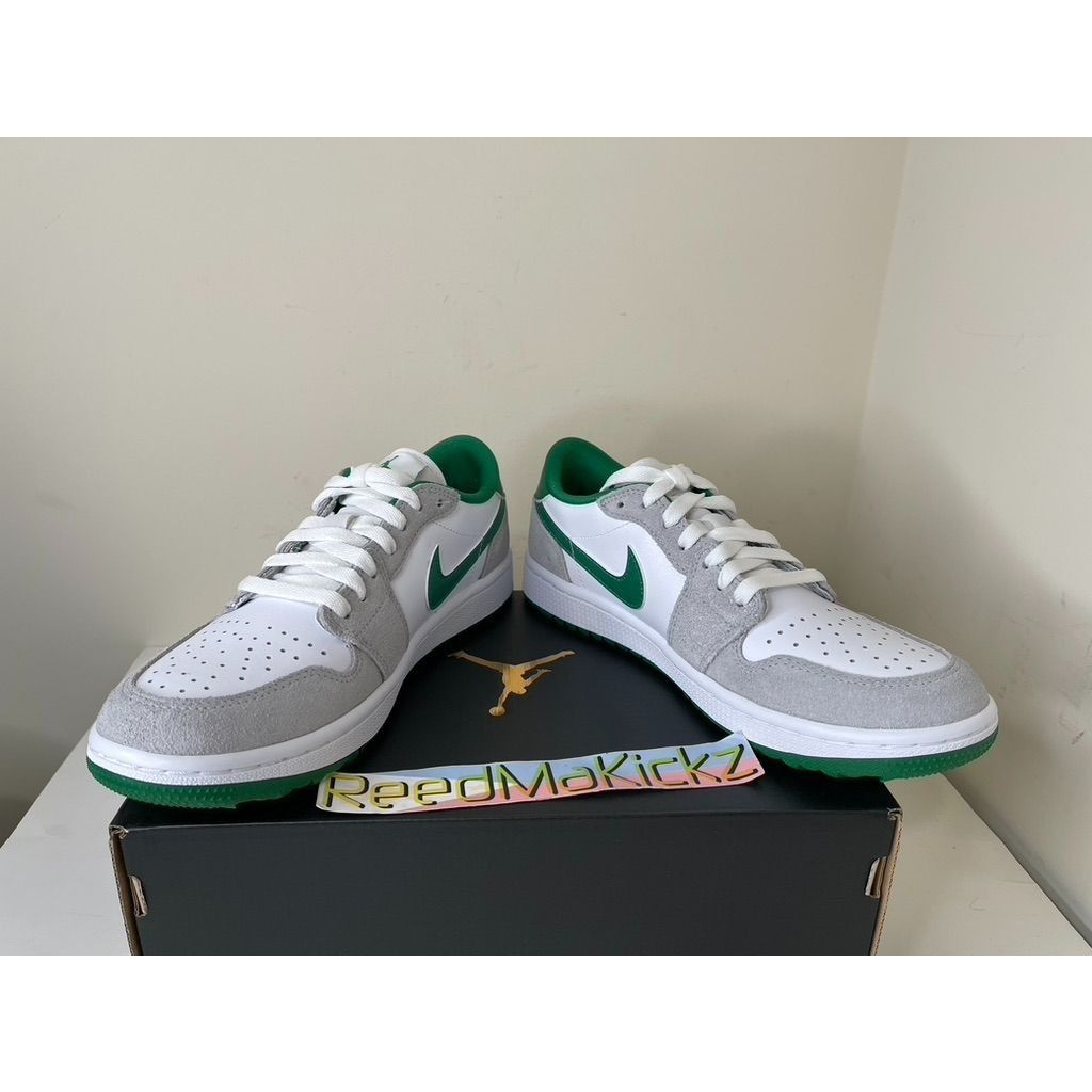 Jordan Brand Jordan 1 Low Golf White Pine Green Masters WOMENS 6.5us Size US 6.5 / IT 36.5 - 3 Thumbnail