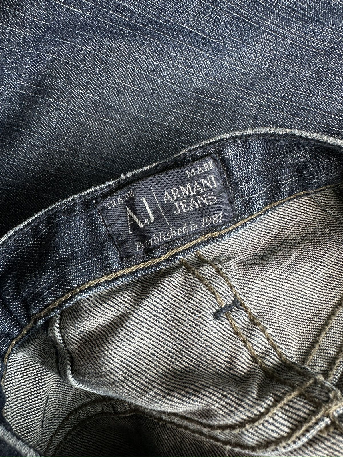 Armani Vintage ARMANI JEANS Faded Denim Pants Size US 33 - 12 Thumbnail