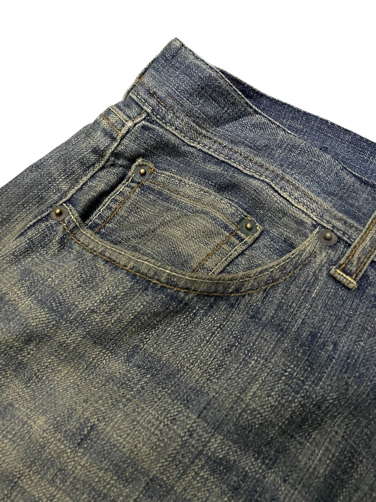 Hysteric Glamour Vintage Japanese Brand Mud Wash Loose Distressed Jeans Size US 36 / EU 52 - 9 Thumbnail
