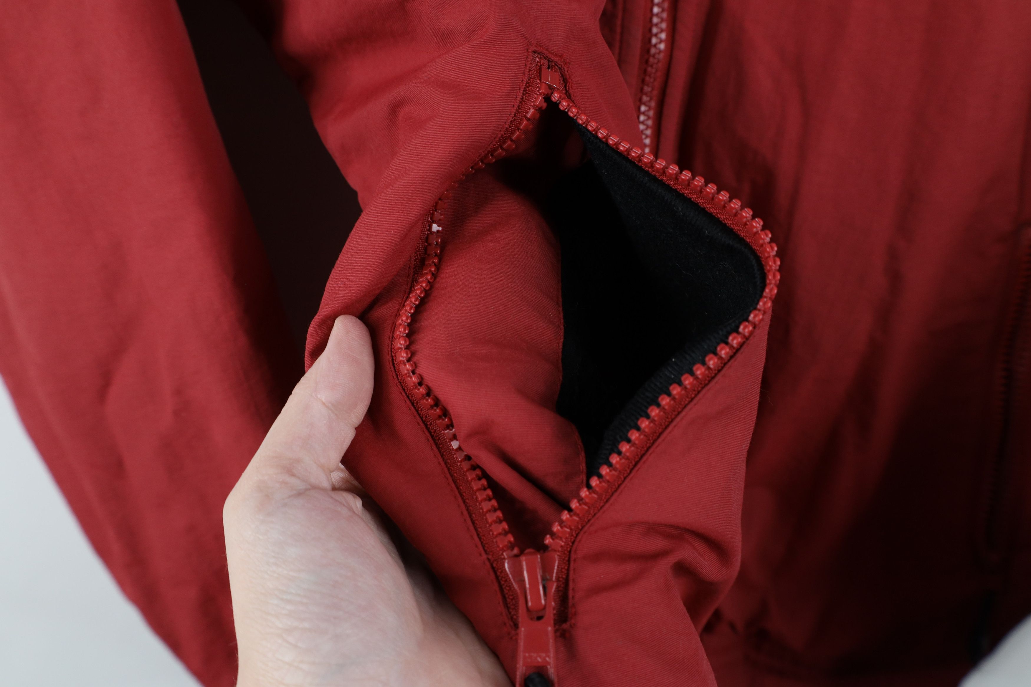 Cabelas Vintage Cabelas Spell Out Fleece Lined Bomber Jacket Red Size US S / EU 44-46 / 1 - 7 Thumbnail