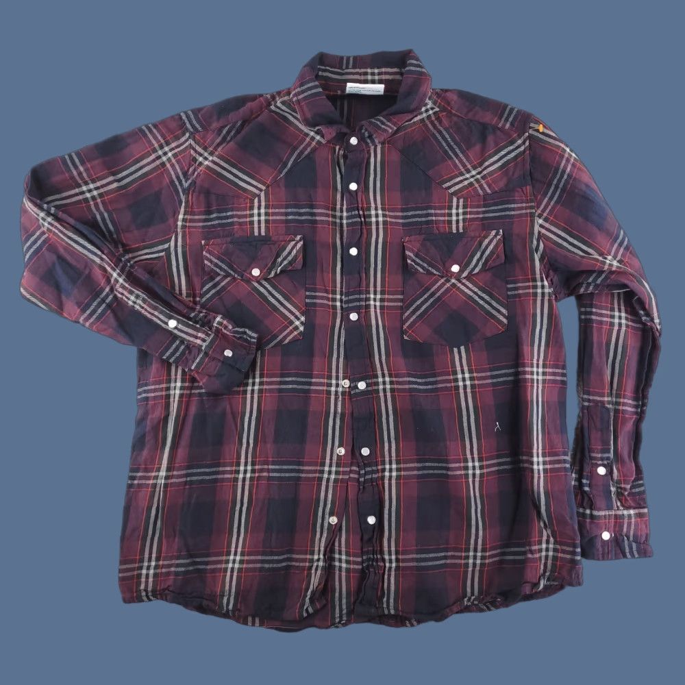 Vintage Woodland Creek Mens Shirt Large Red Western Long Sleeve Button Pearl Snap Size US L / EU 52-54 / 3 - 1 Thumbnail