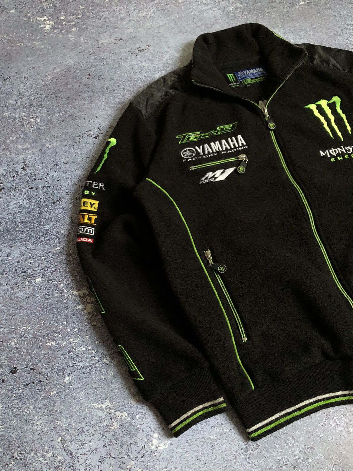 NASCAR × Vintage Vintage Monster Energy Yamaha Tech3 fleece jacket Size US S / EU 44-46 / 1 - 4 Thumbnail