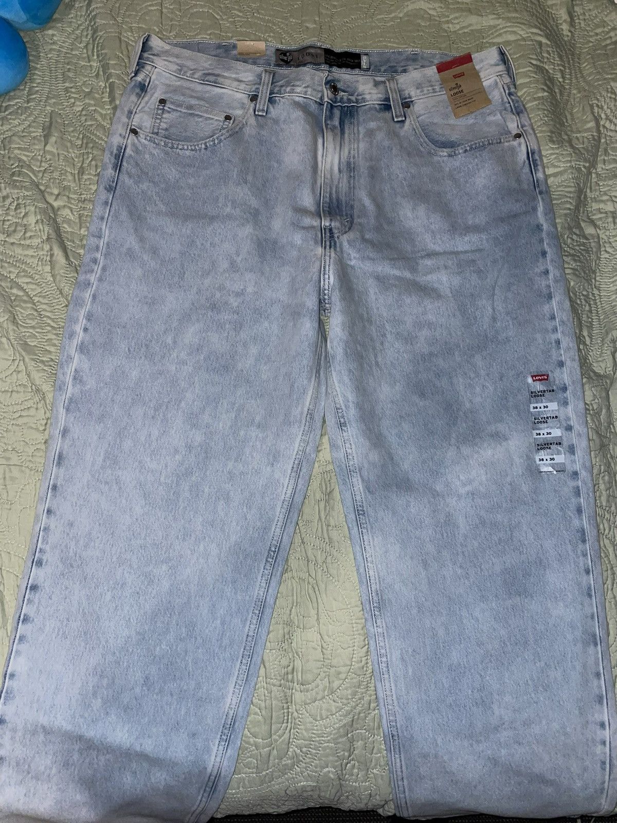Levi's Levi’s Silvertab Loose Jeans Light Wash Brand New 38x30 Size US 38 / EU 54 - 1 Thumbnail