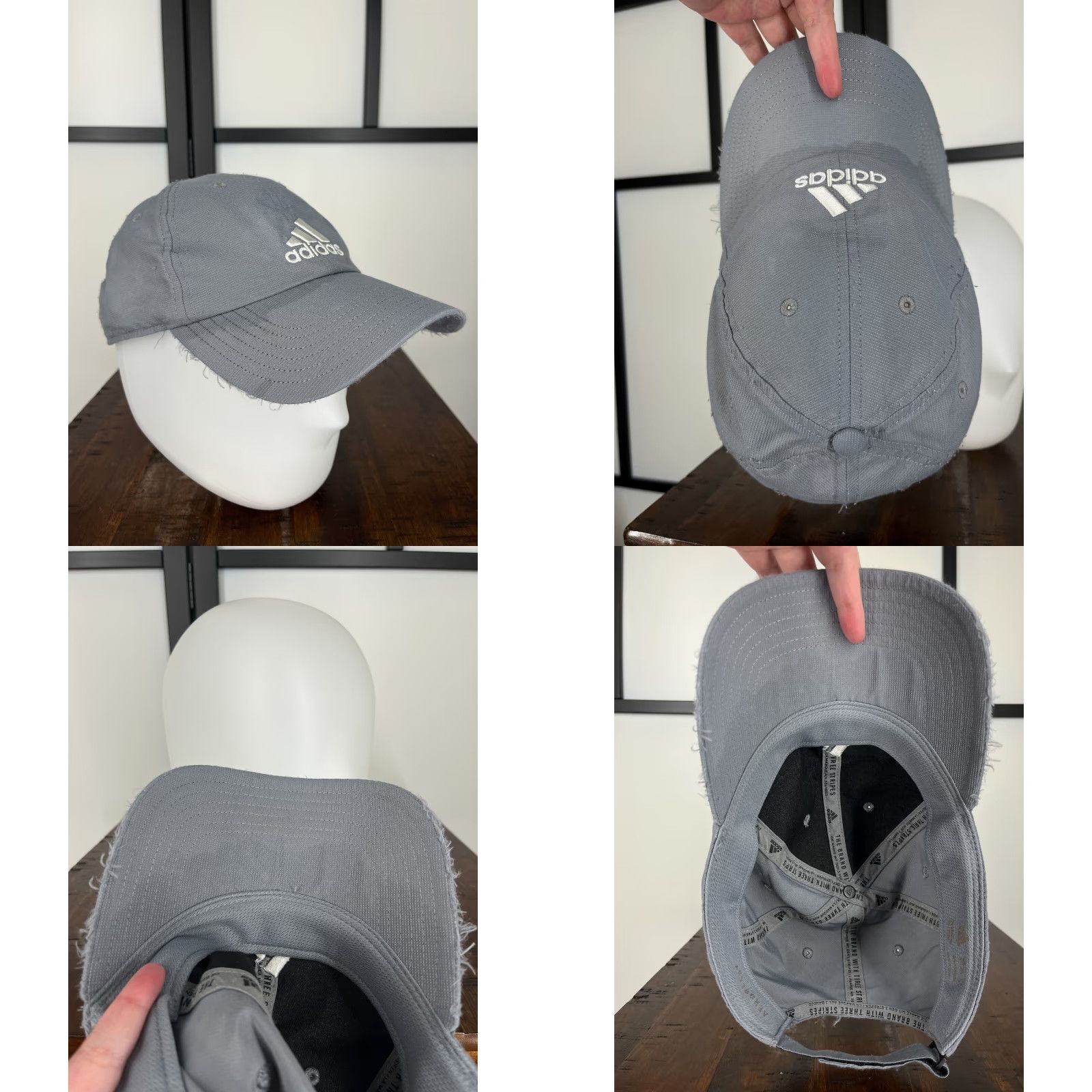 Adidas adidas Hat Cap Strap Back Adult One Size Gray 3 Stripe Aeroready Baseball Hat/Cap Mens Golf Hat Gray Polyester Twill Adjustable Lightweight相关 Size ONE SIZE - 8 Thumbnail