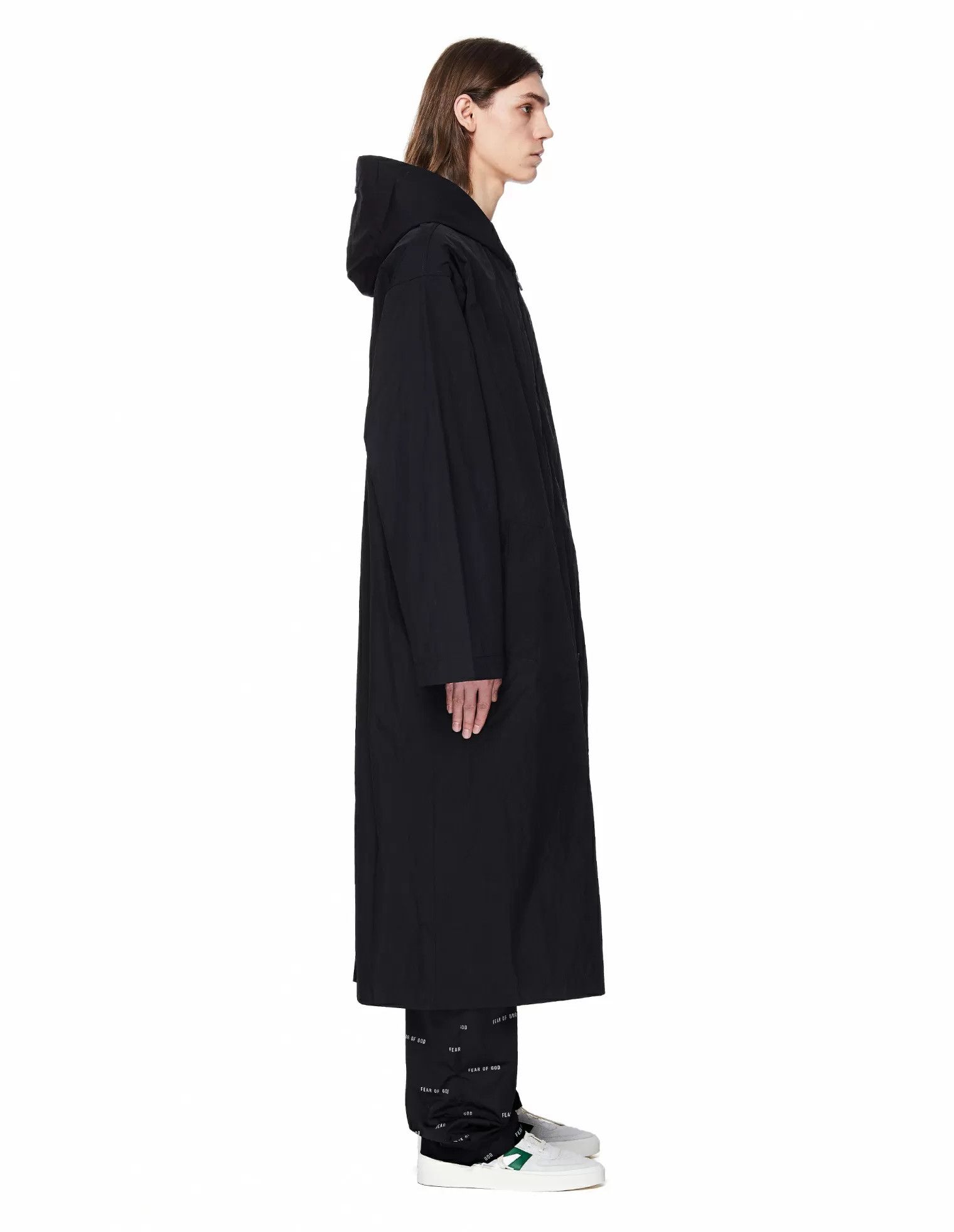Fear of God $1195 Fear of God Logo Nylon Hooded Rain Jacket Size US XS / EU 42 / 0 - 3 Thumbnail