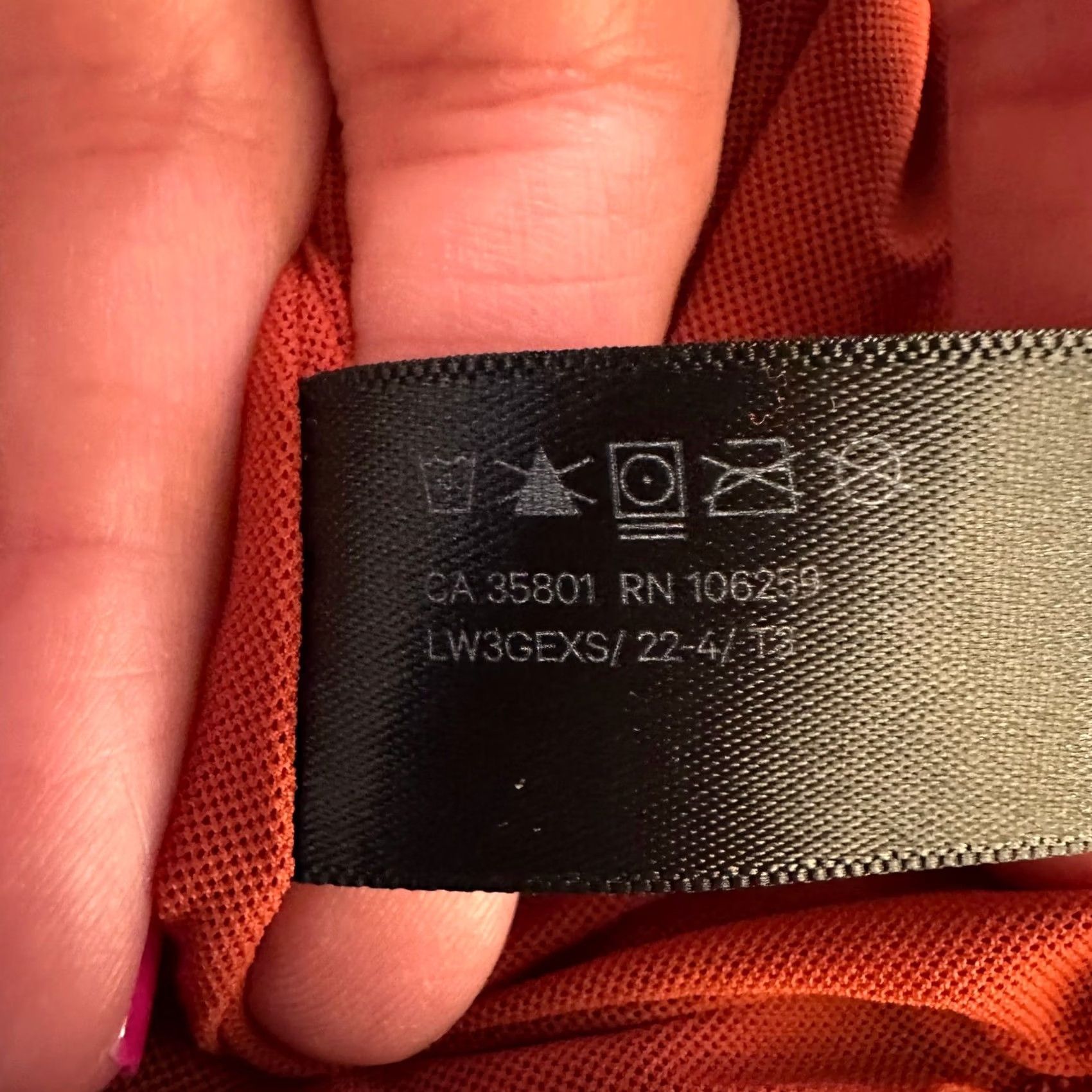 Lululemon Lululemon Gathered Waist Ribbed Long Sleeve Shirt Rust Red LW3GEXS Ladies Crew Neck Pullover Athletic Size S / US 4 / IT 40 - 7 Thumbnail