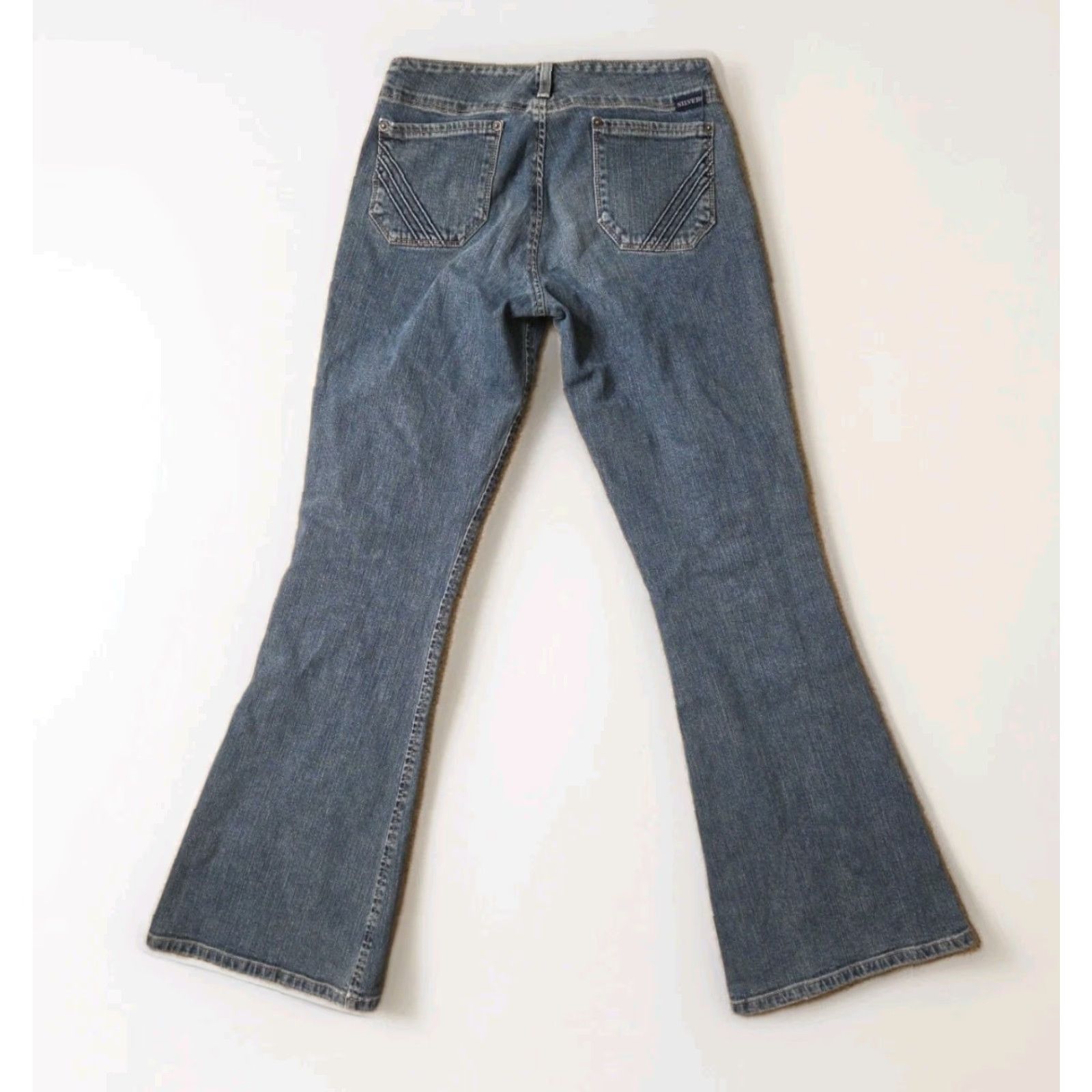 Silver Jeans Co. VINTAGE True Y2K Silver Jeans Aiko Low Rise Flare Jeans Womens 27 31in Inseam Size 27" / US 4 / IT 40 - 4 Thumbnail