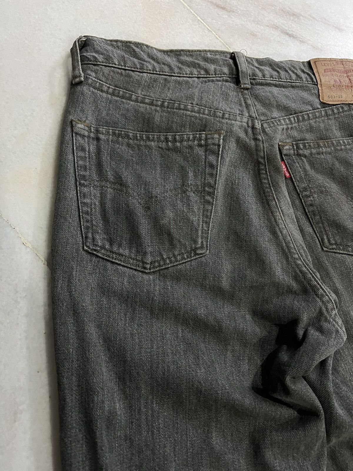Japanese Brand × Levi's × Levi's Vintage Clothing 💥90’s💥VINTAGE LEVIS 503 FADED BLACK JEANS VERY RARE Size US 30 / EU 46 - 10 Thumbnail