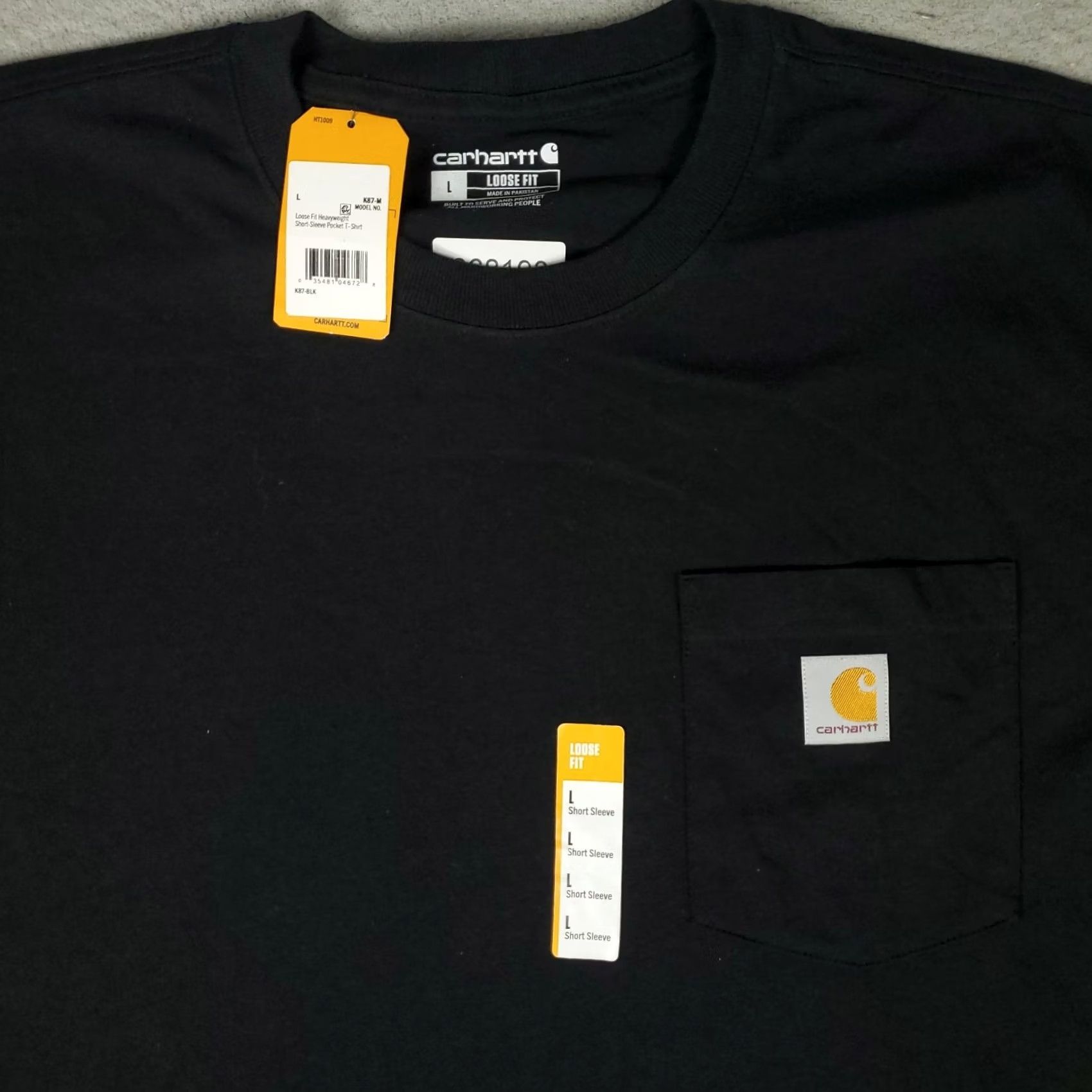 Carhartt Carhartt T Shirt Mens Large Black Pocket Loose Fit Pullover Short Sleeve Size US L / EU 52-54 / 3 - 2 Thumbnail