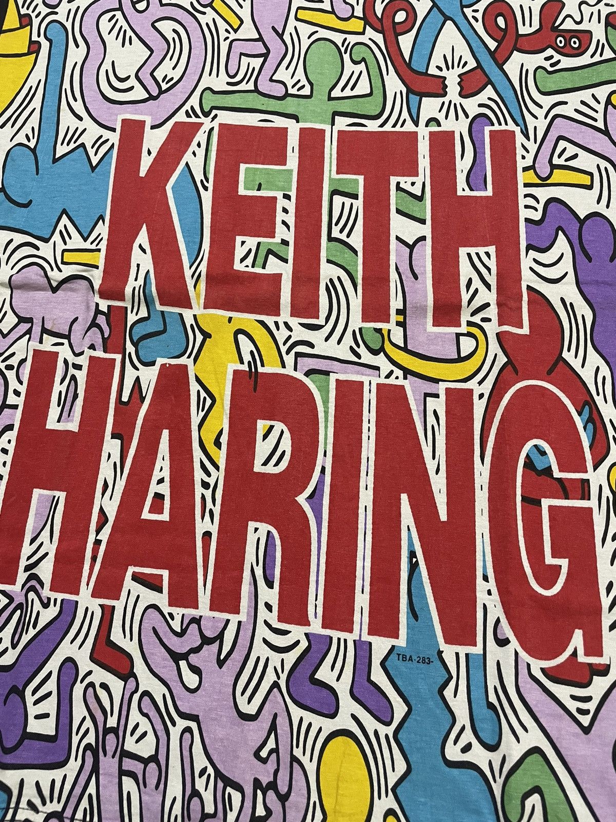 Keith Haring × Vintage Vintage Keith Haring Full Print Shirt Rare!!! Size US L / EU 52-54 / 3 - 4 Thumbnail