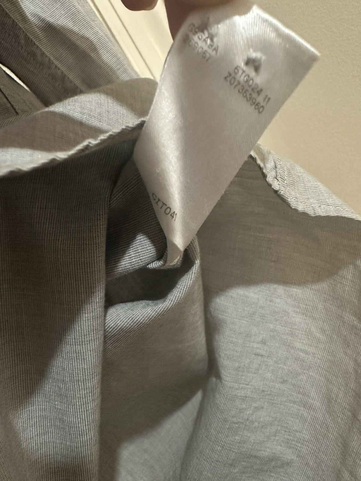 Gucci Gucci Button-Up Shirt Men’s Grey - Size S / Slim Size US S / EU 44-46 / 1 - 6 Thumbnail