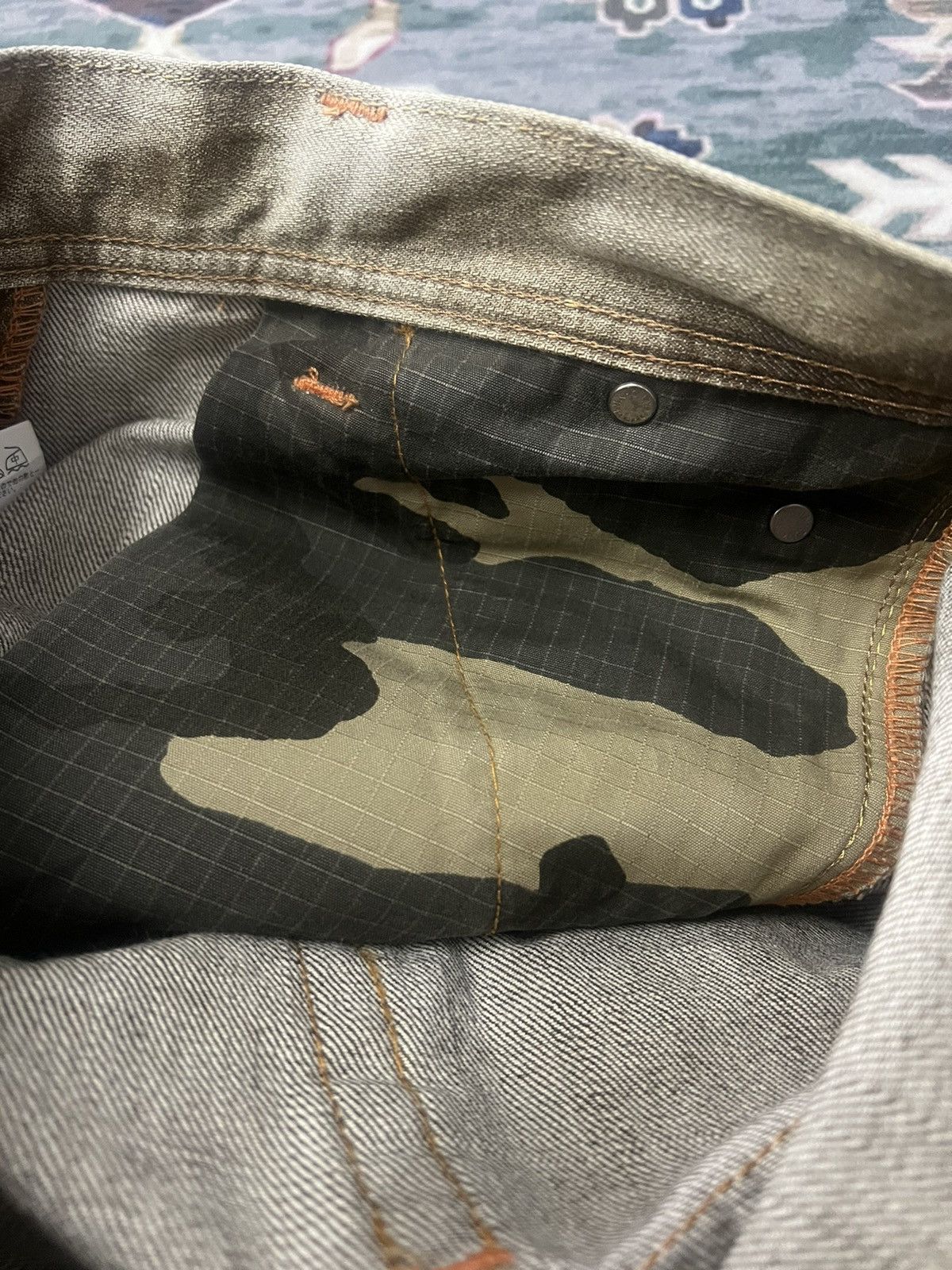 Japanese Brand FLARED💥1 of 1‼️EDWIN BUSHPANT BROWN FADED DISTRESSED DENIM Size US 31 - 11 Thumbnail