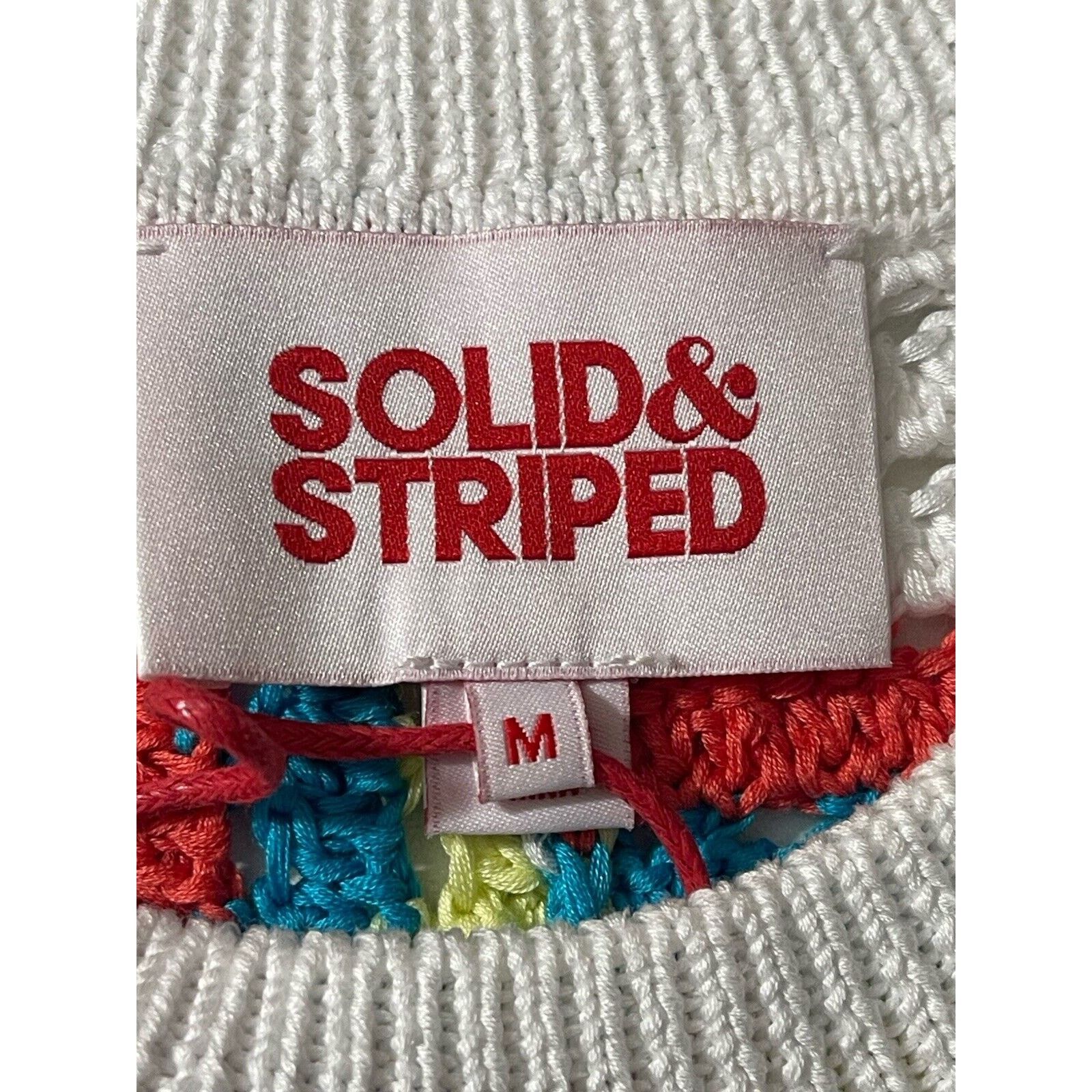 Solid & Striped Solid & Striped Cotton Crochet Multicolor Mini Dress Medium Size M / US 6-8 / IT 42-44 - 7 Thumbnail