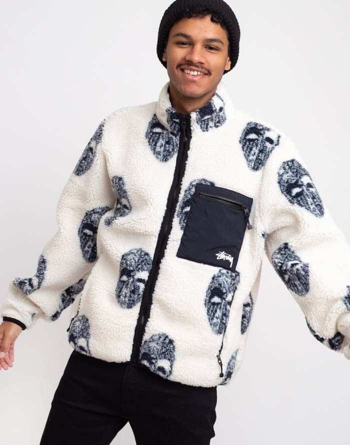 Stussy Mask sherpa jacket Size US S / EU 44-46 / 1 - 15 Thumbnail