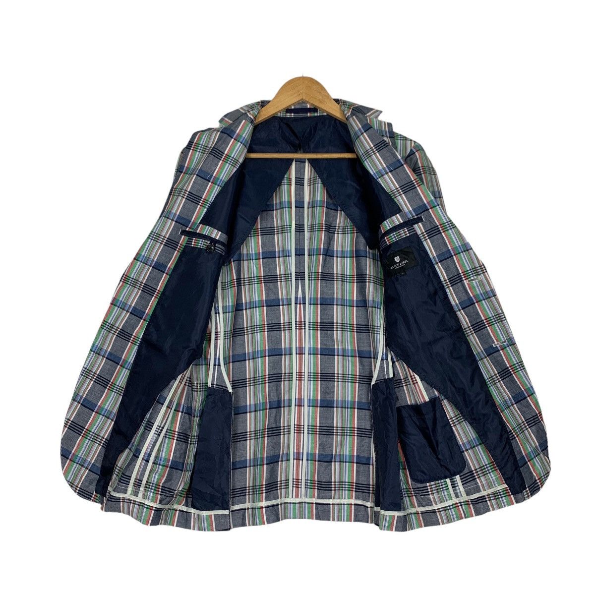 BLACK LABEL Crestbridge Checked Suit Jacket #0943-C42