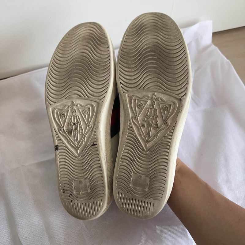 Gucci Gucci Ace Tiger Embroidered Low-Top Sneakers Size US 8 / EU 41 - 4 Thumbnail