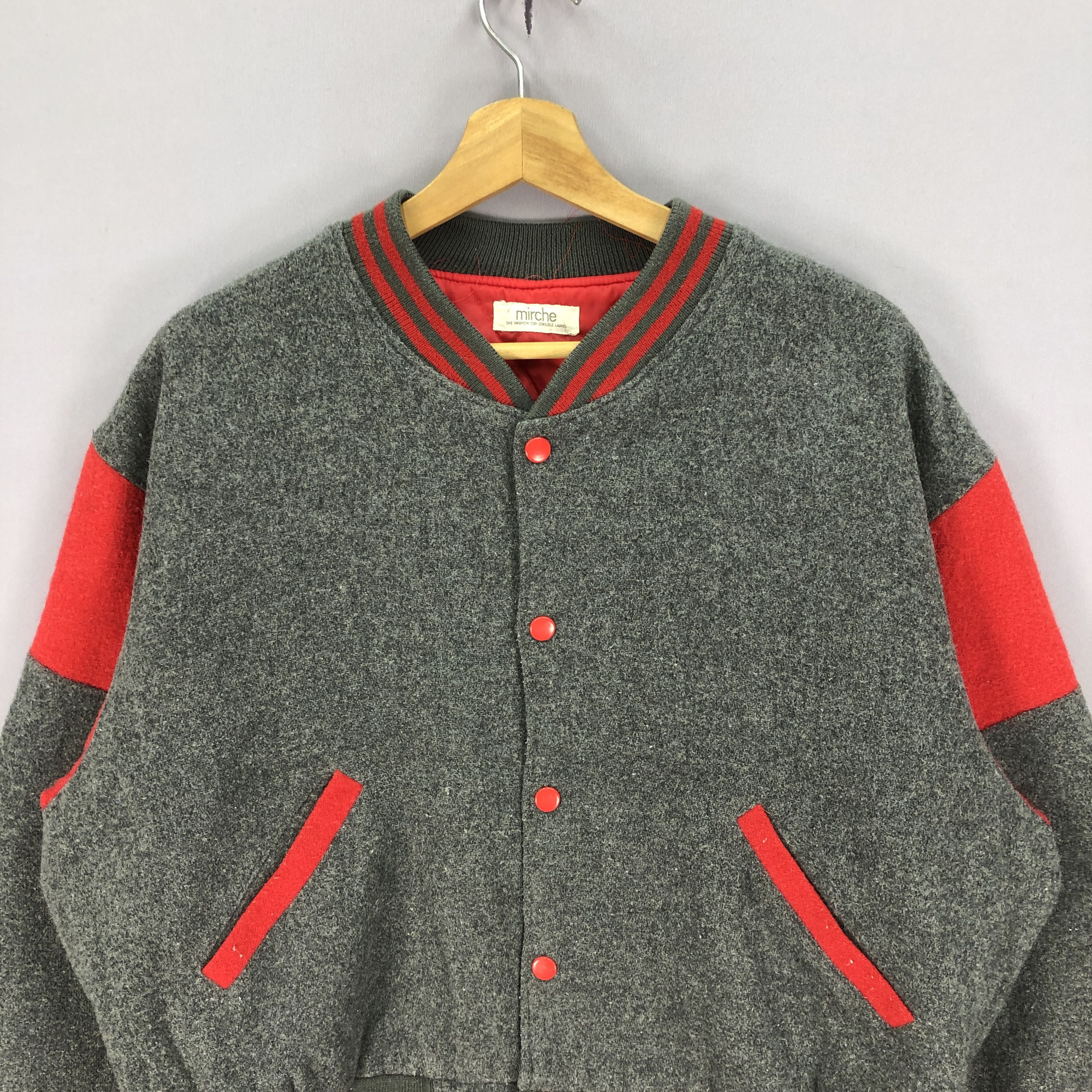 Japanese Brand × Vintage Vintage Club 54 Varsity Wool Jacket Letterman Bomber Jacket Size US M / EU 48-50 / 2 - 3 Thumbnail
