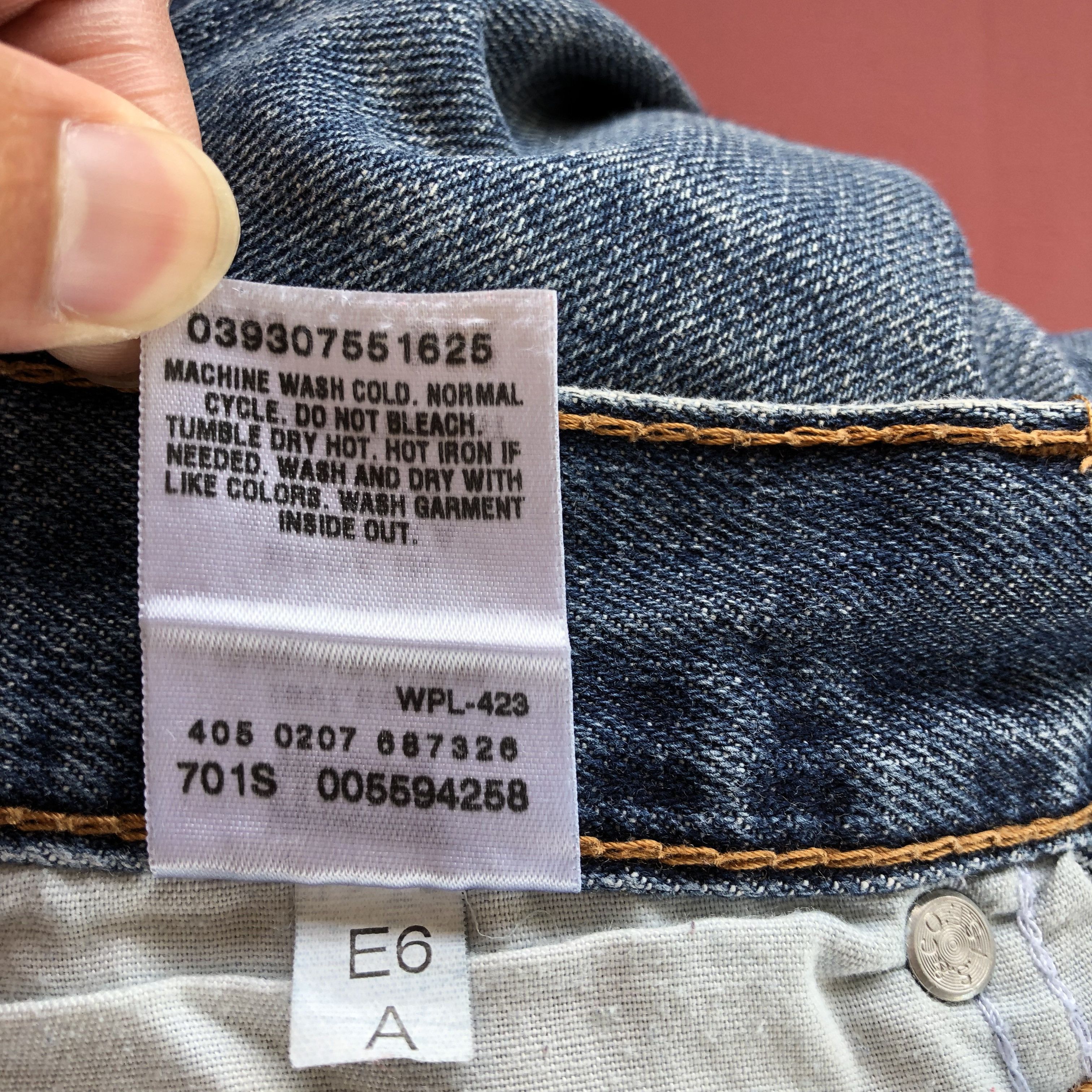 Jean Vintage 1990s Levis Faded Jeans Levi's Baggy Denim Pants Size US 36 / EU 52 - 10 Thumbnail